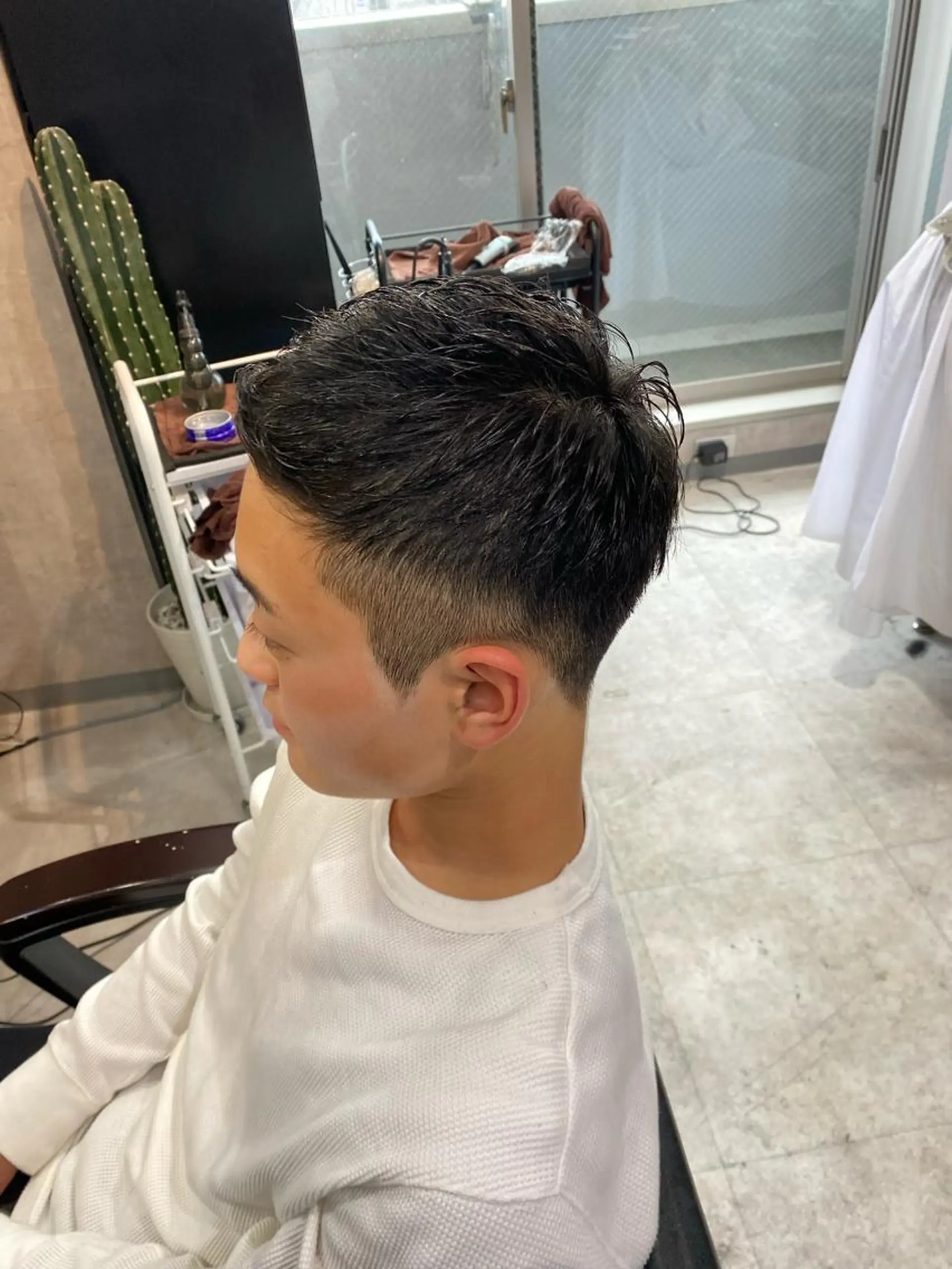 ショート メンズ R/🤎 パーマ＆ブリーチ🔥のヘアスタイル