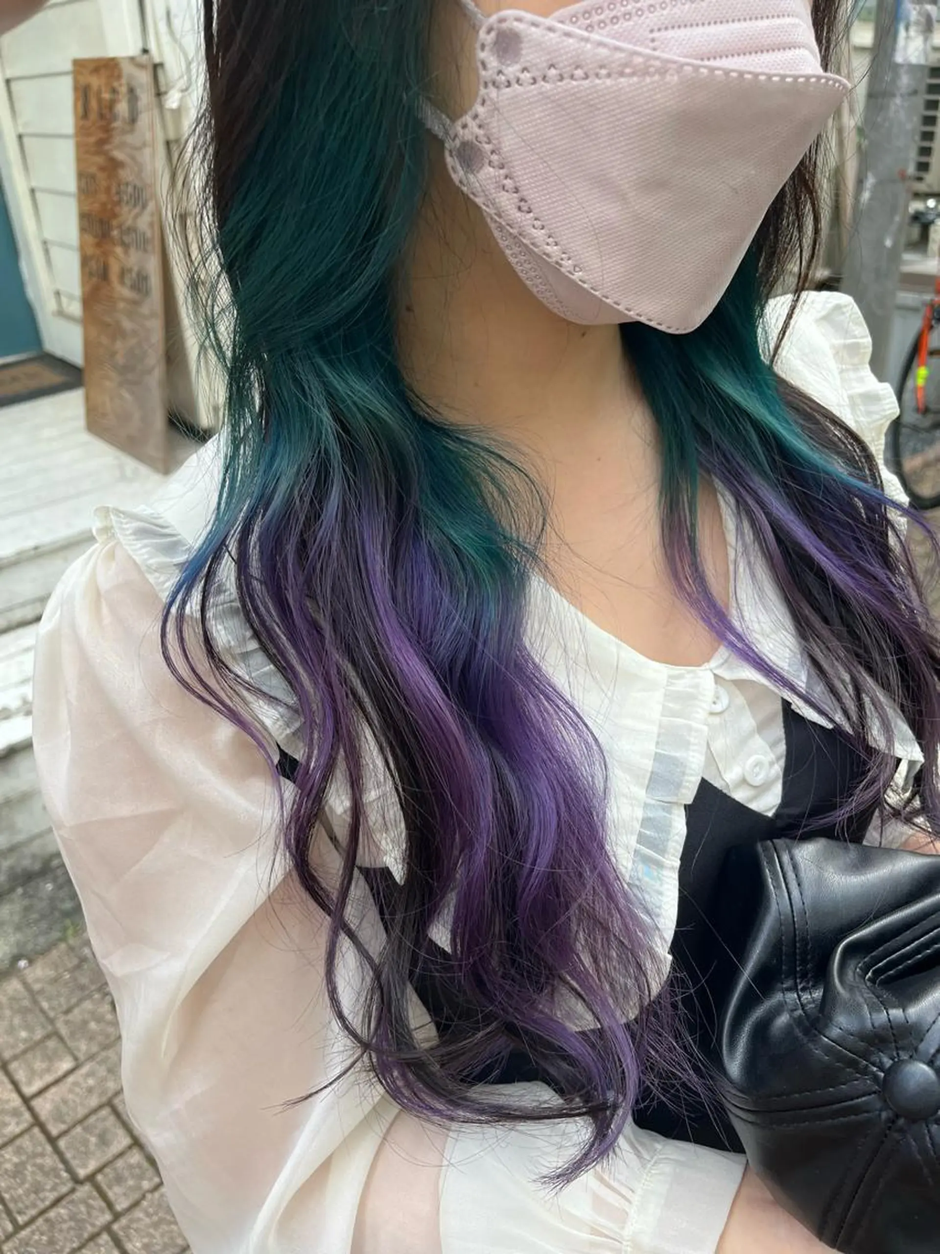 ロング カラー ショートボブ アッシュ バレイヤージュ ミストバング ベージュカラー カット ヘアカラー トリートメント 原宿サロン代表 デザインカラー伊藤卓のヘアスタイル