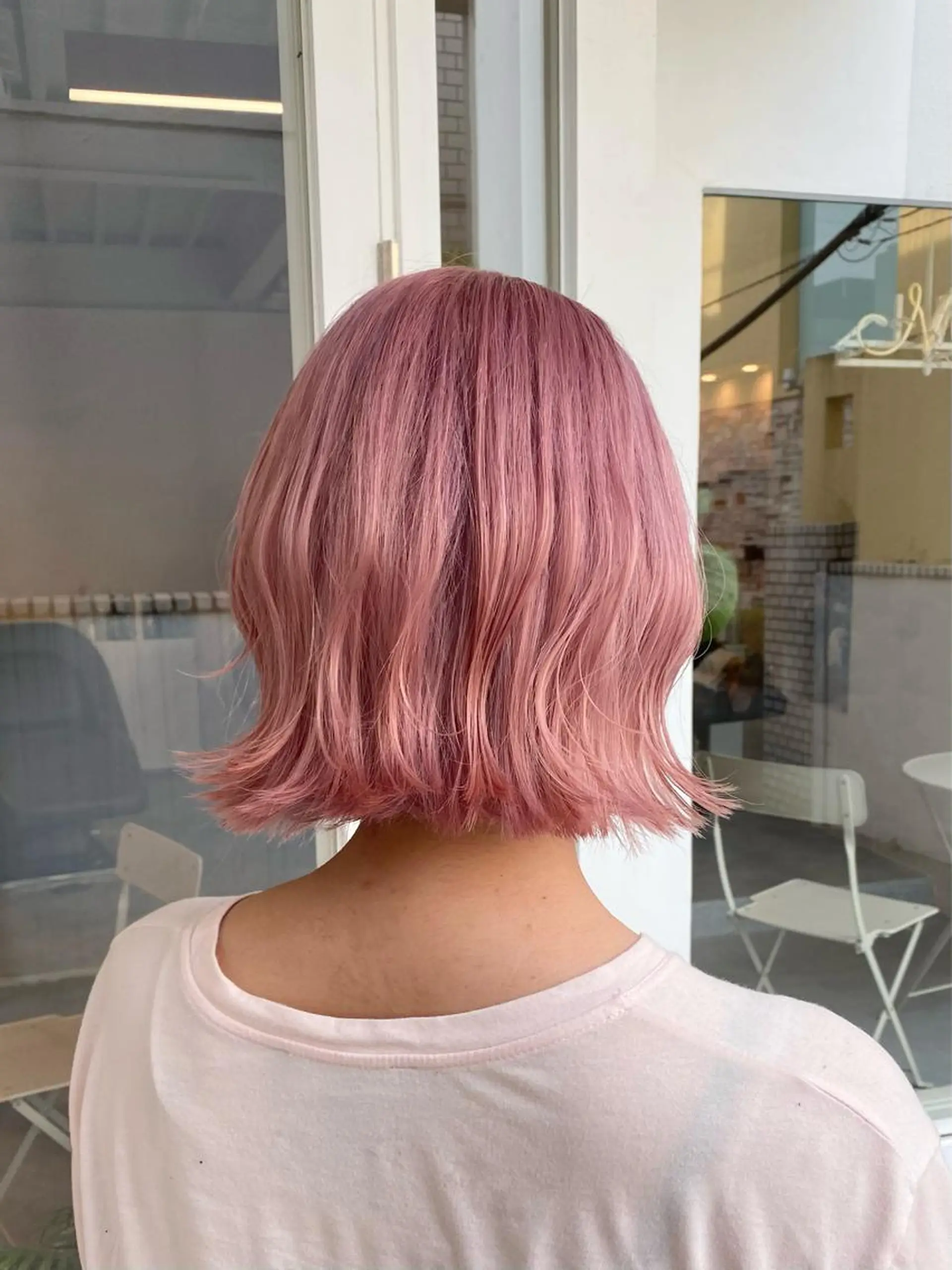 ショート カラー ベージュカラー ピンクカラー ピンクベージュ ホワイトピンク ホワイトピンクベージュ カット ヘアカラー トリートメント ❄️中川 慎之介❄️のヘアスタイル