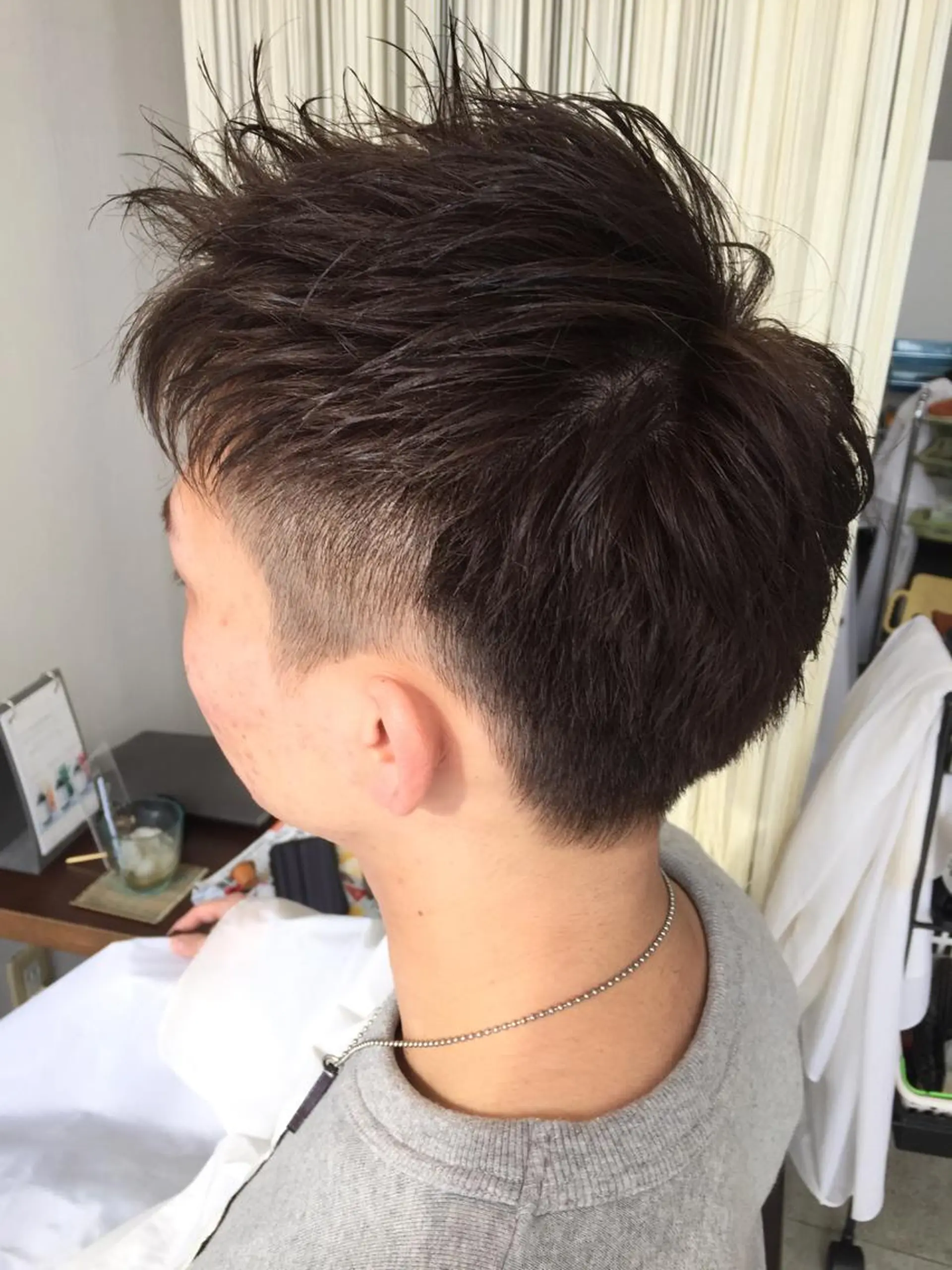 ショート カラー メンズ 阿久津 泰幸のヘアスタイル