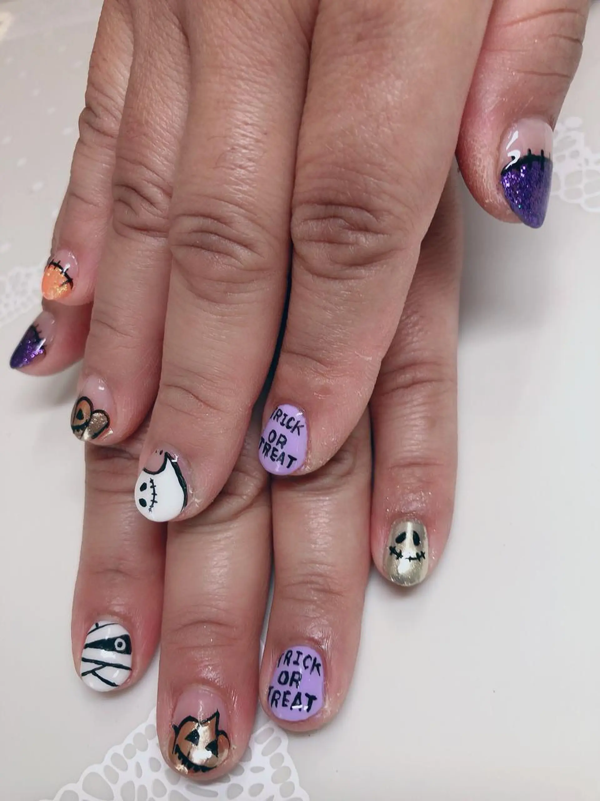 ネイル ハロウィン ハンドネイル Eye nailのネイルデザイン