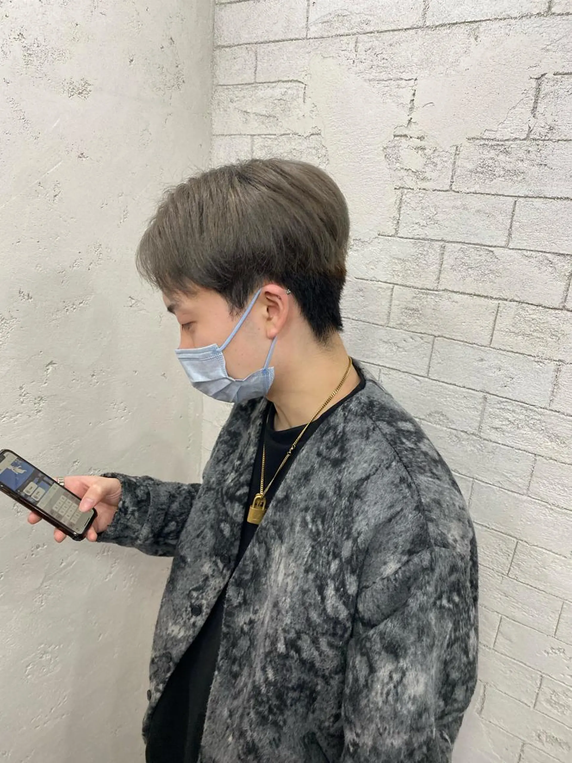 カラー メンズ メンズブリーチ ブリーチ ホワイト/店長/カラ ー講師/錦糸町/岩崎のヘアスタイル