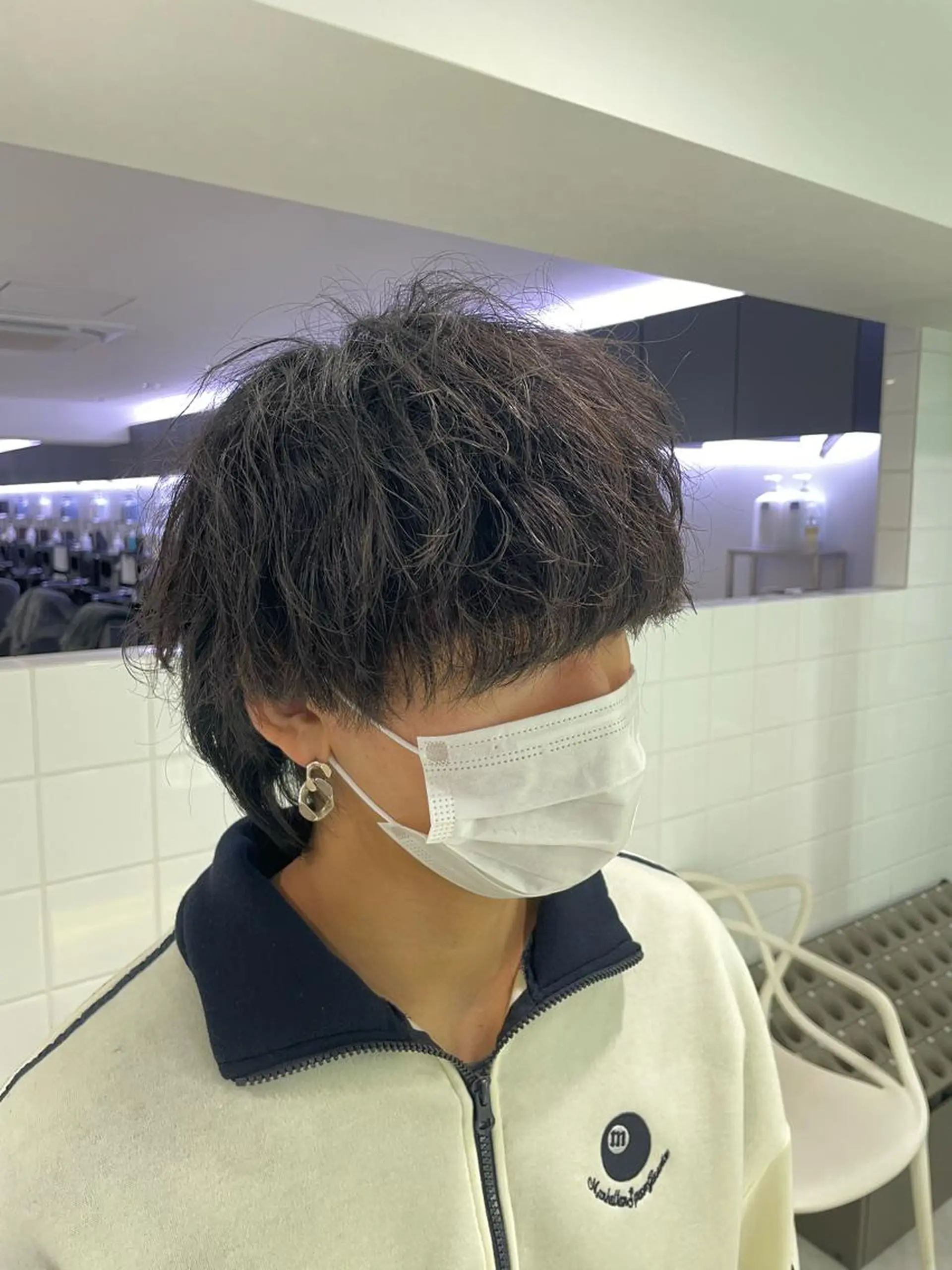 ショート ヘアアレンジ メンズ マッシュウルフ マッシュ メンズウルフカット ウルフカット 顔まわりカット の達人のヘアスタイル