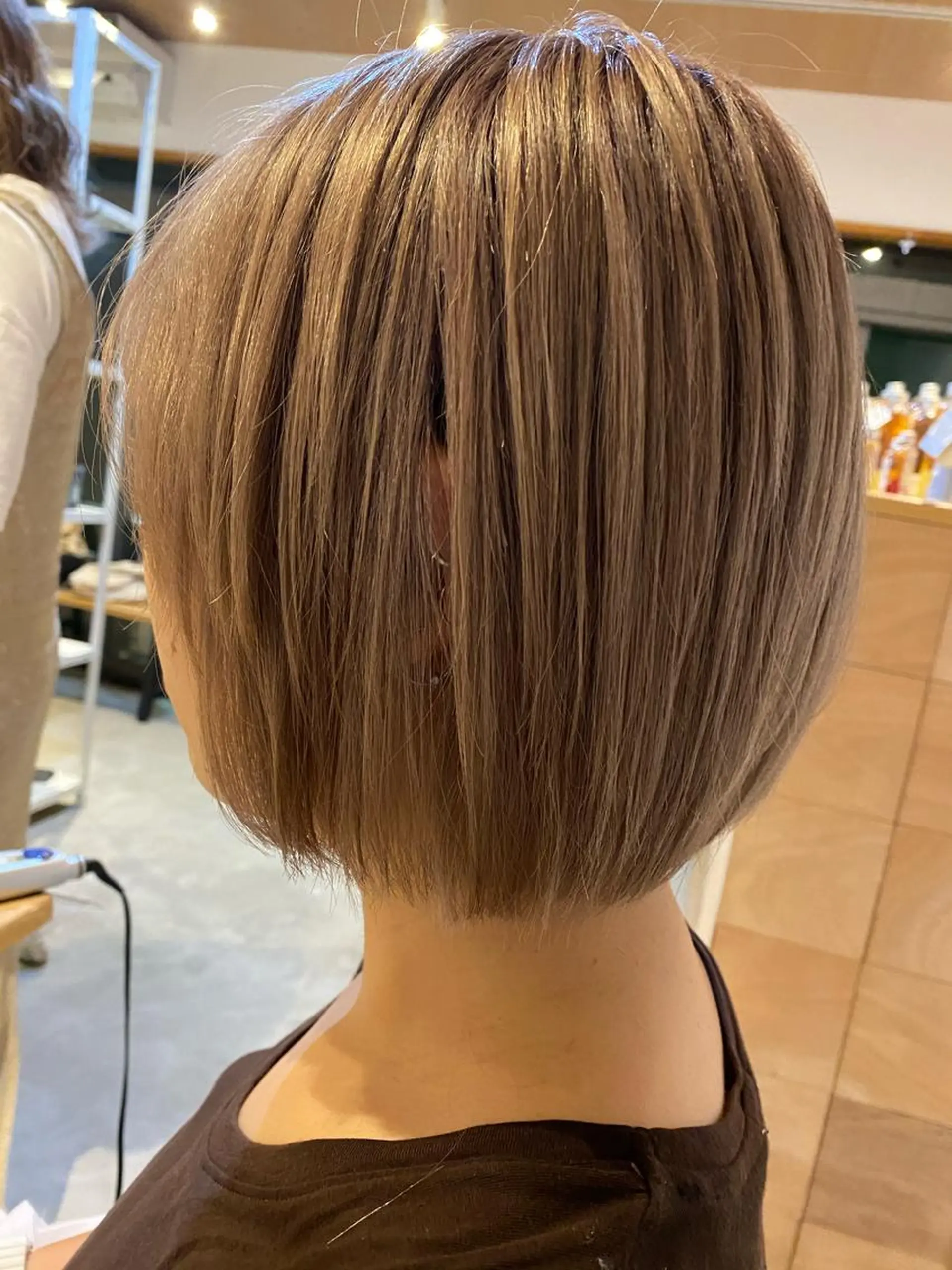 ショート カラー 切りっぱなしボブ ボブ ヘアカラー トリートメント 小顔ショート/ボブ/ 川口京佑のヘアスタイル