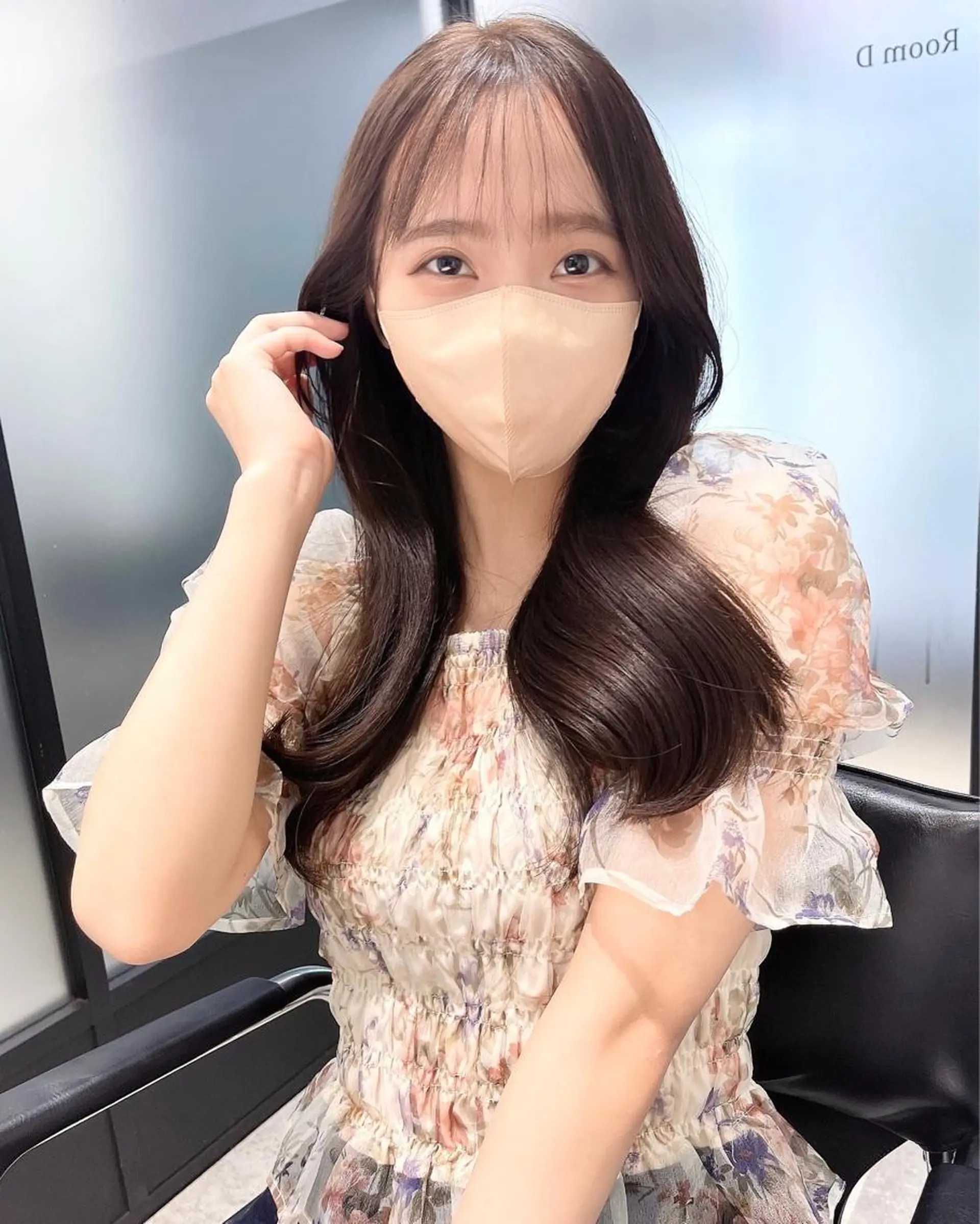 セミロング カット ヘアカラー トリートメント 韓国レイヤーカット 髪質改善▫️水野有真のヘアスタイル