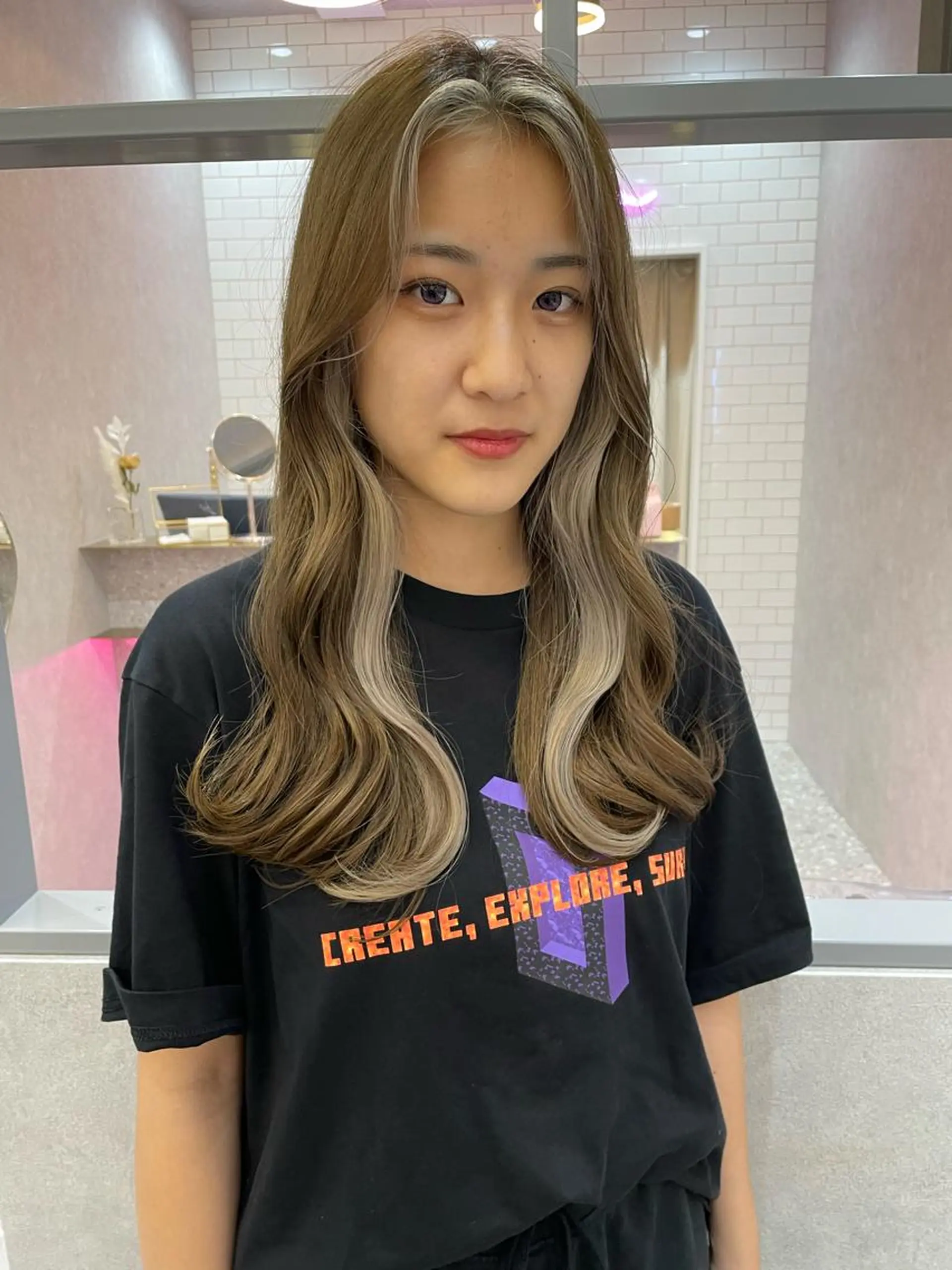 ミディアム レイヤーカット Lond  mare 🦋ayana🦋のヘアスタイル