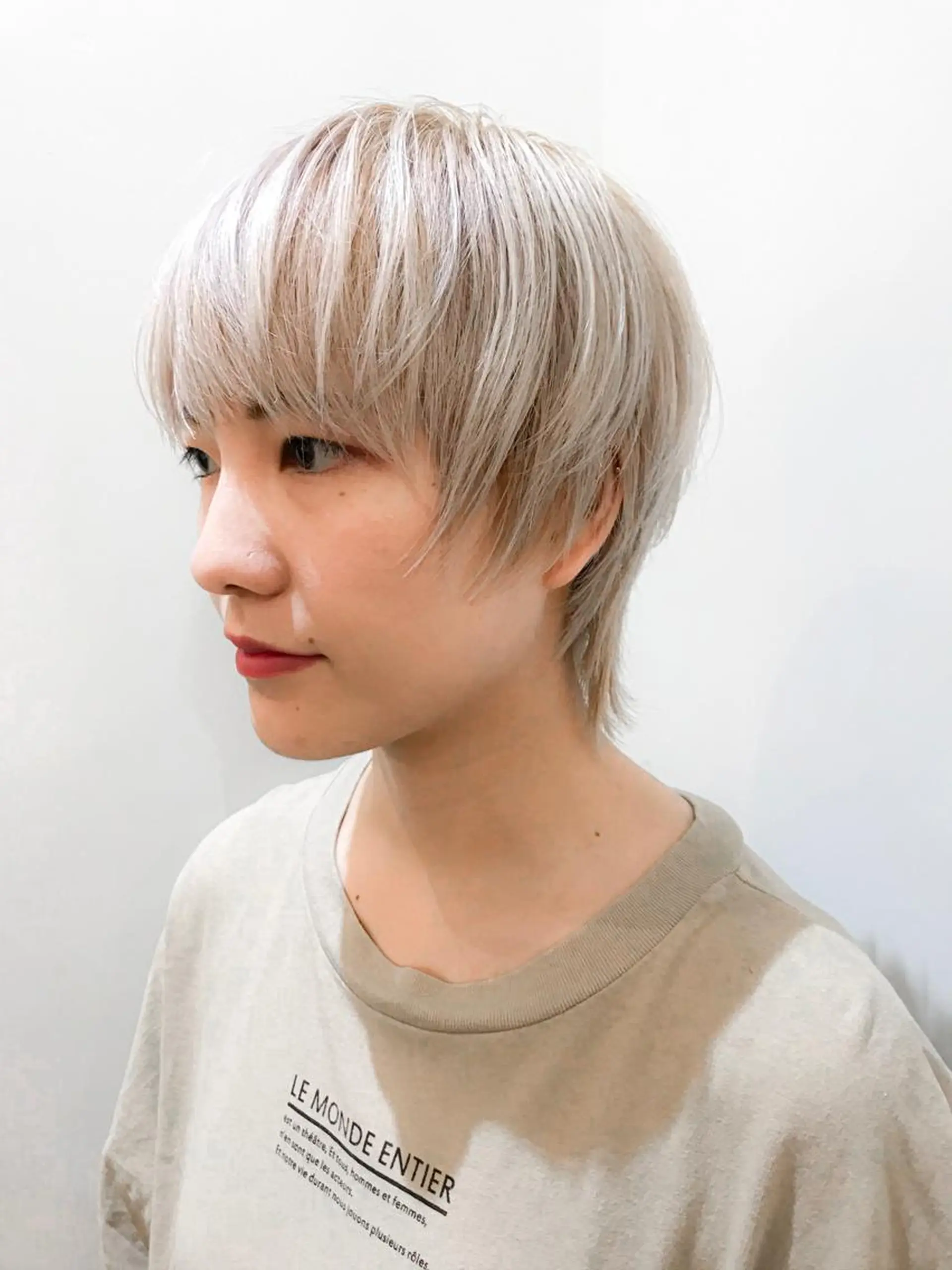 ショート 艶カラー/フェイス レイヤー/たむのヘアスタイル