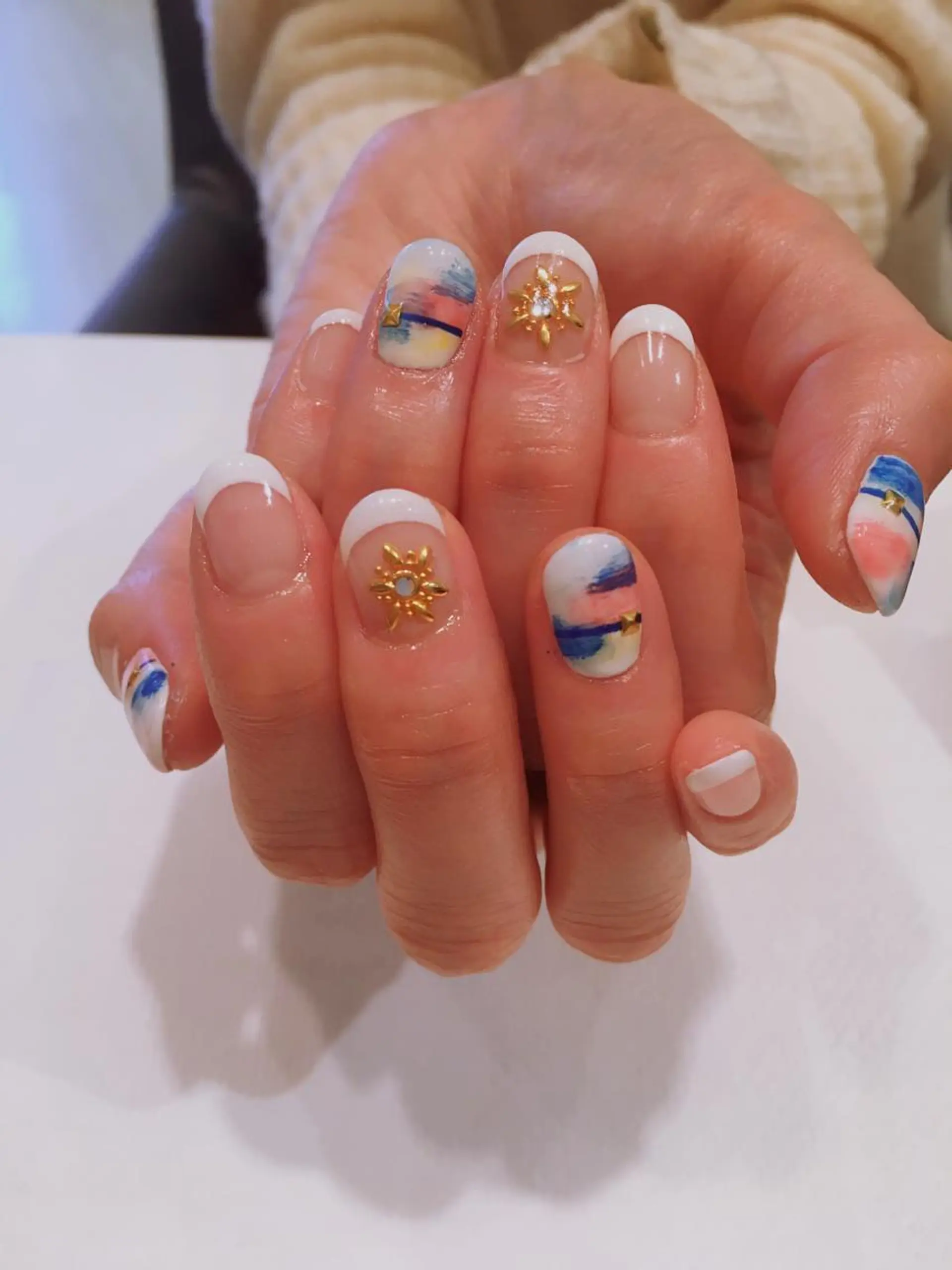 ネイル フレンチネイル a yakaのネイルデザイン