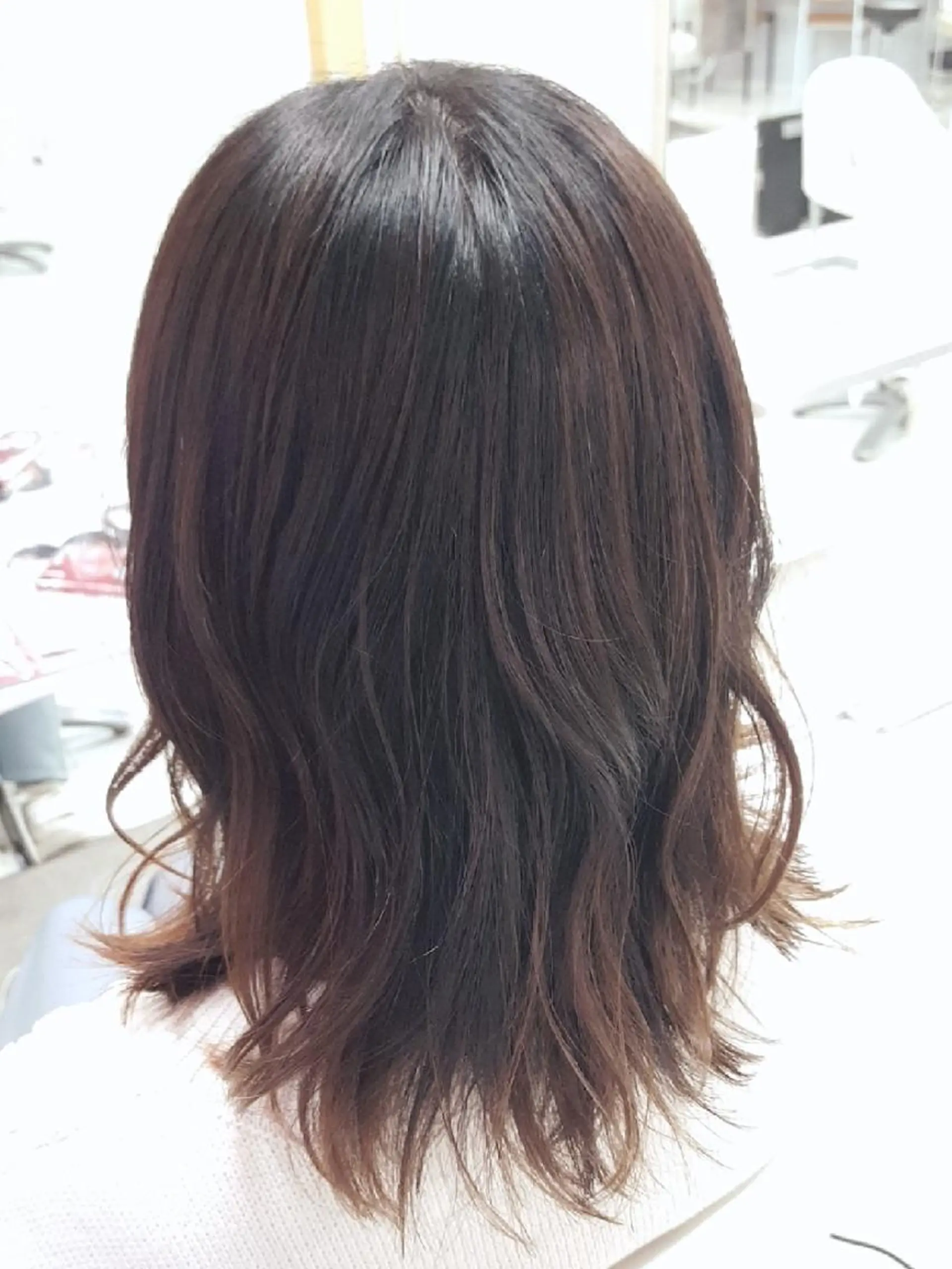 ミディアム カット トリートメント 菊地 美憂のヘアスタイル