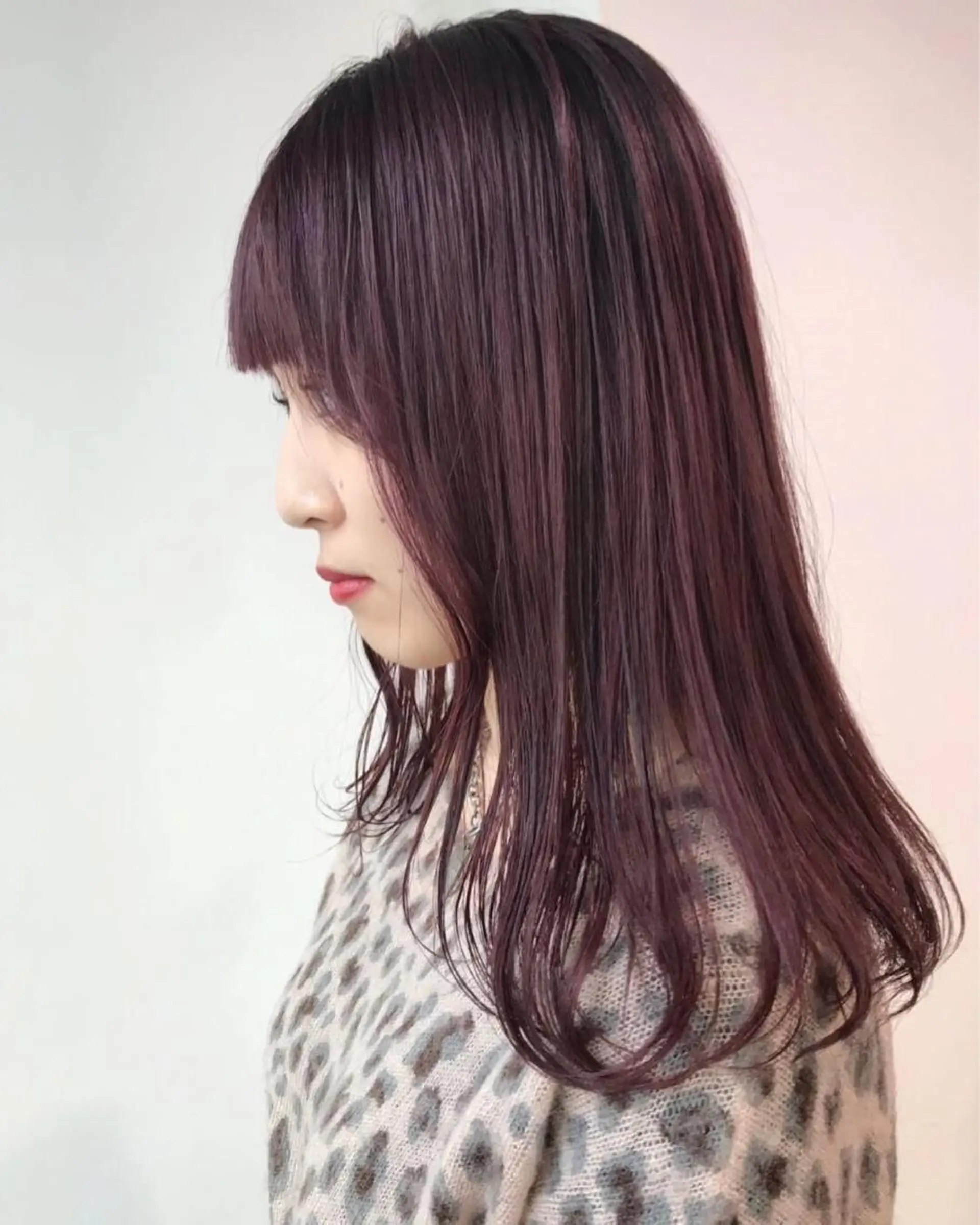 ロング カラー ピンクカラー ピンクパープル パープルカラー ヘアカラー トリートメント ヘアセット ❤️sai❤️ official❤️のヘアスタイル