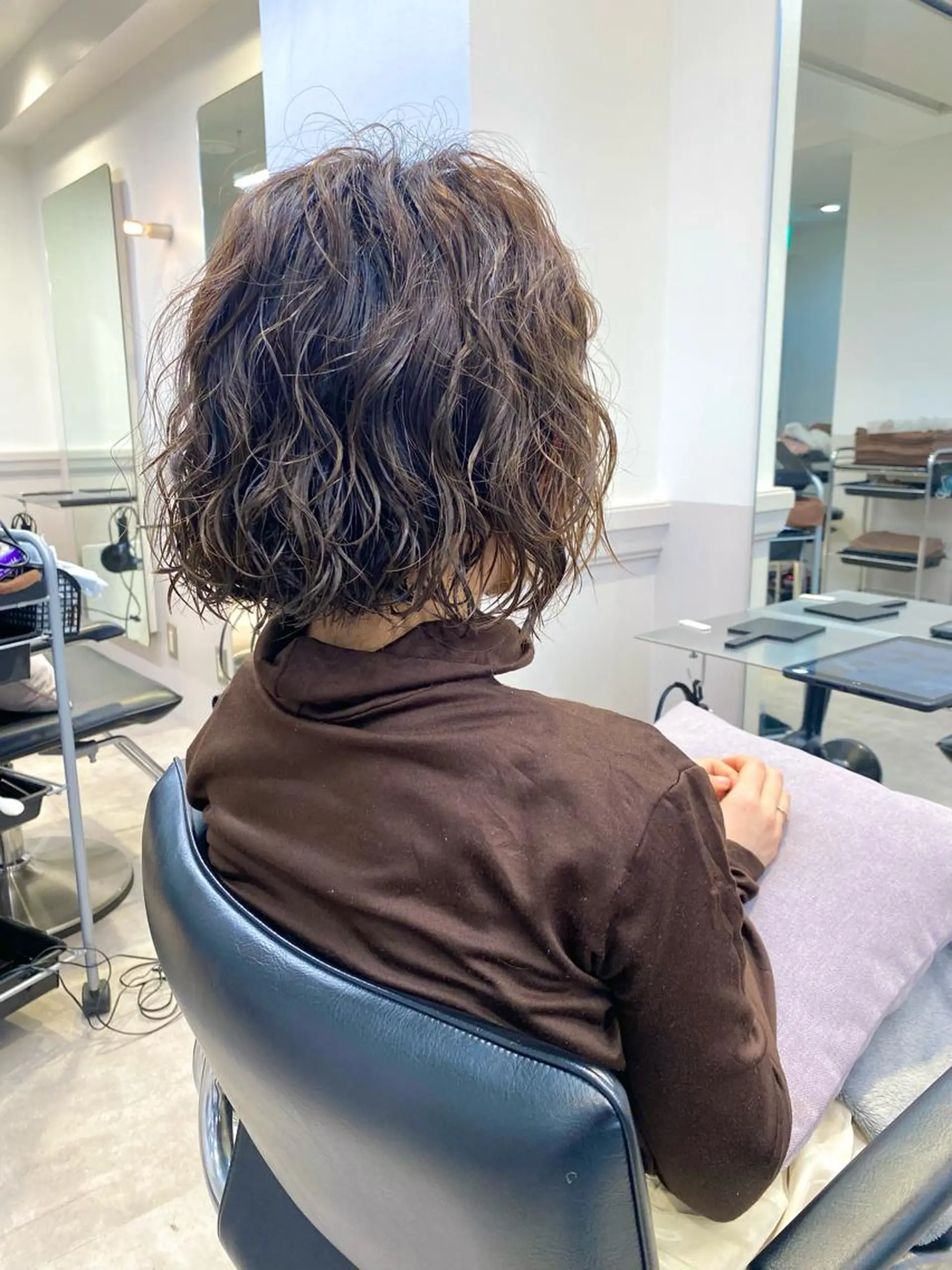 ショート カット パーマ 会田 渡夢のヘアスタイル