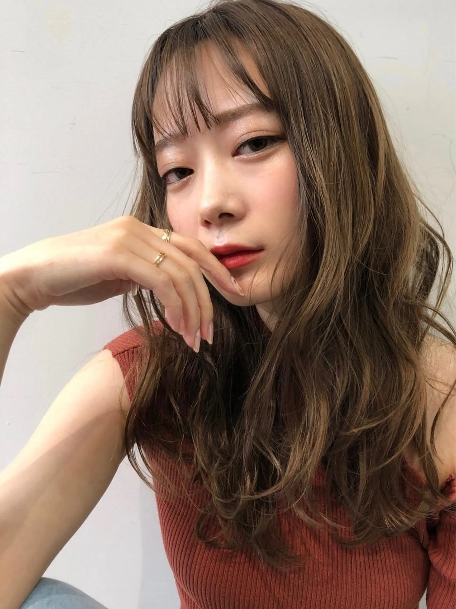 ロング カット ヘアカラー 片山美穂 心斎橋・北堀江のヘアスタイル