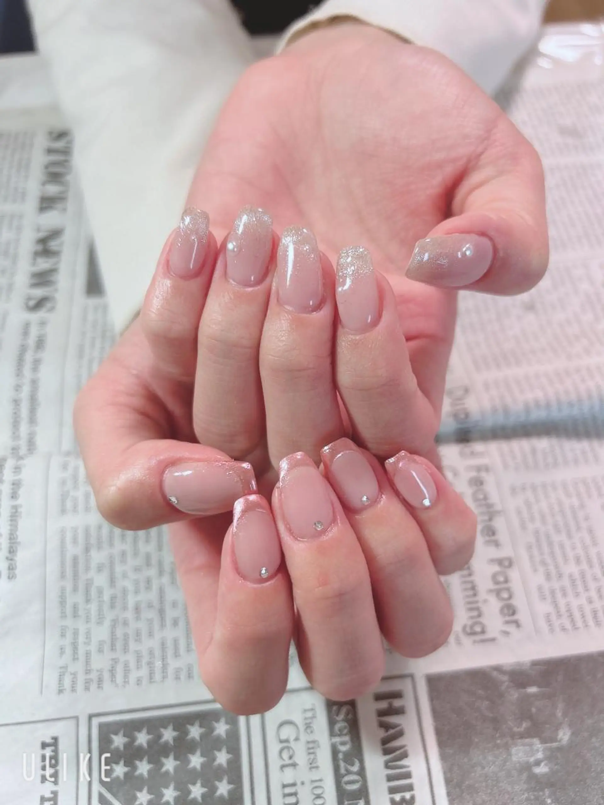 ネイル フレンチネイル ミラーネイル ハンドネイル ハンドケア 森山 舞のネイルデザイン