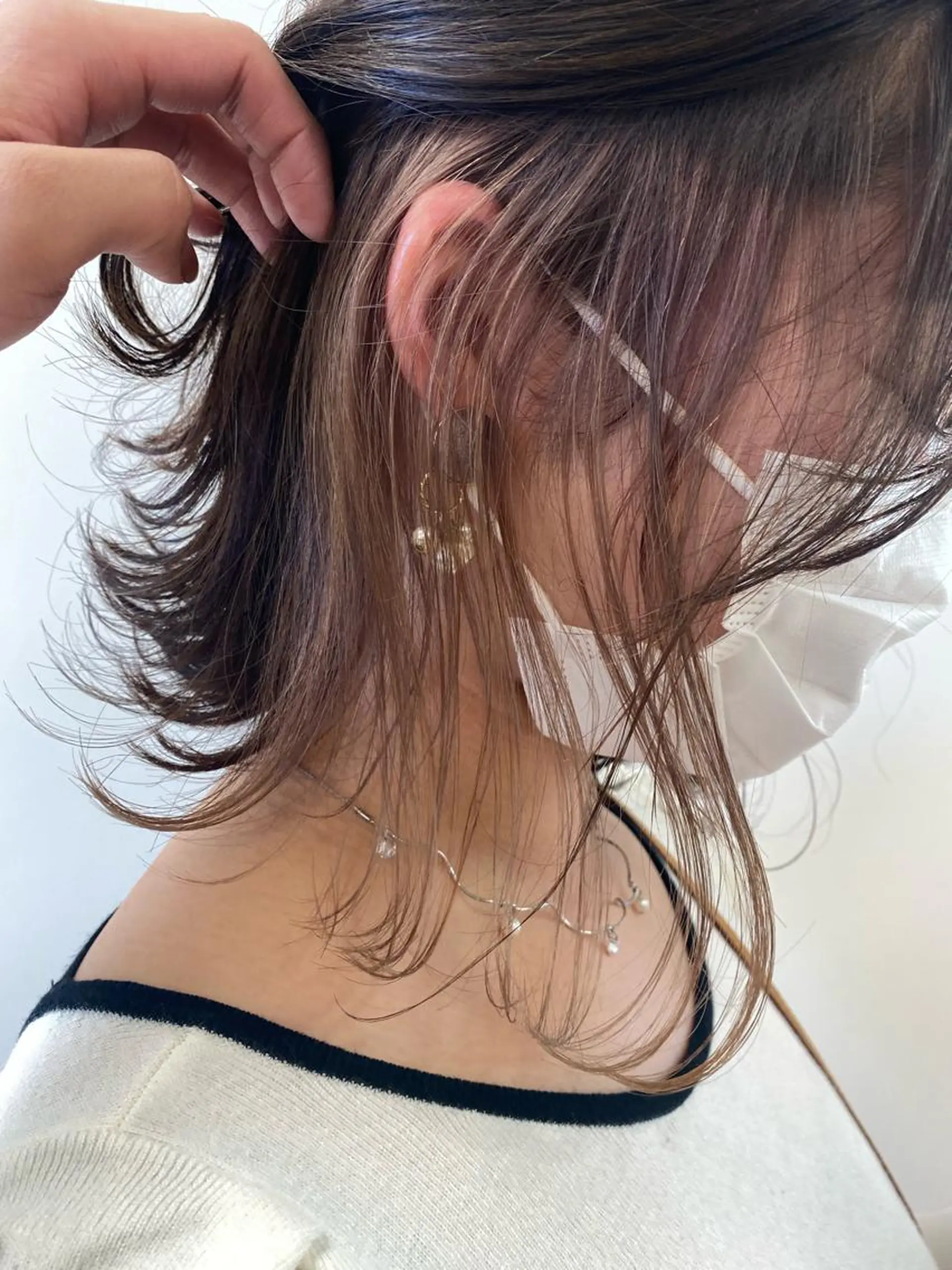 ショート カラー ベージュカラー ミルクティーベージュ ヘアカラー トリートメント ヘアセット ハイトーン/ウルフ /レイヤー/坂野幸伸のヘアスタイル