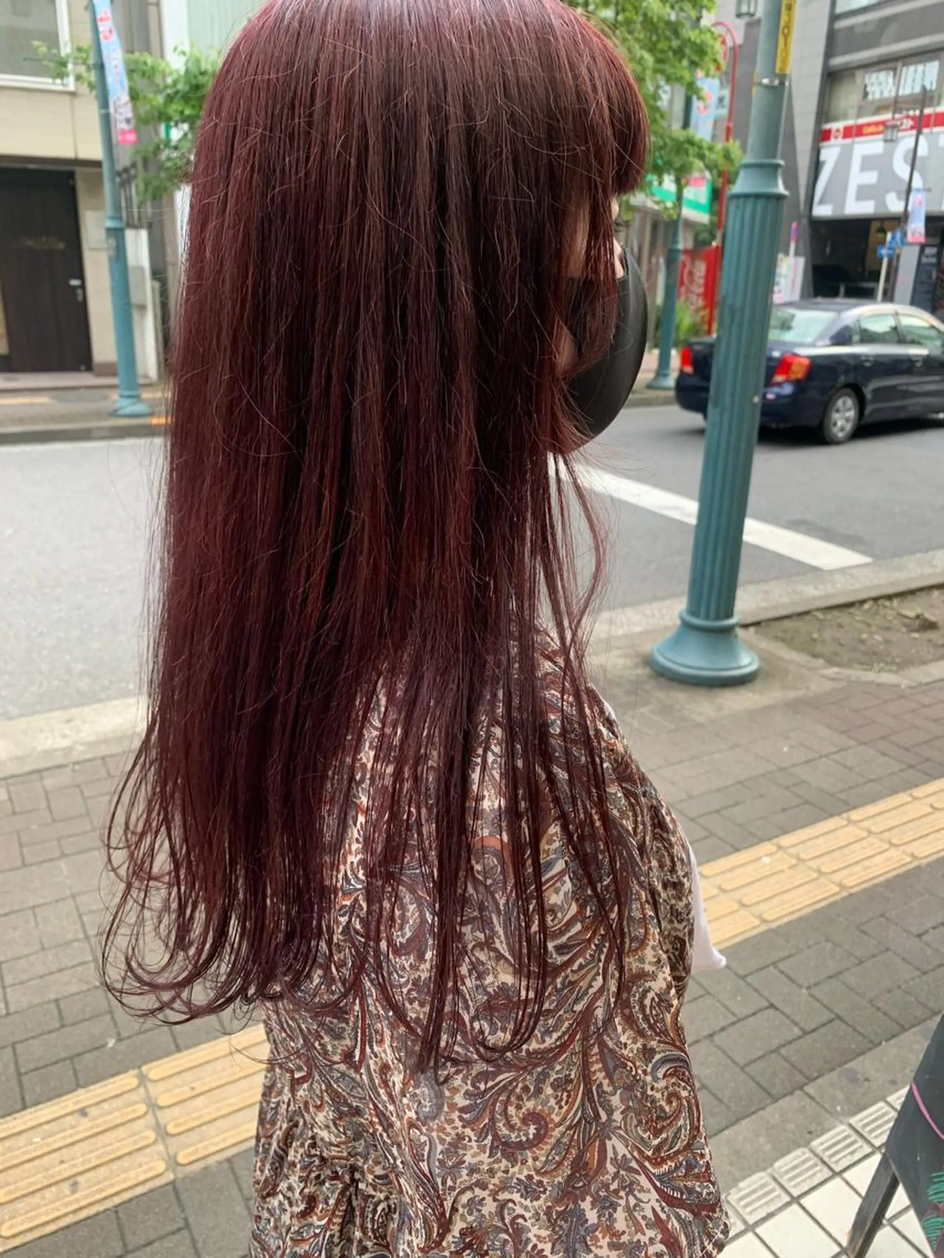 ロング カラー ピンクカラー 韓国ヘア🦋 MIYUのヘアスタイル