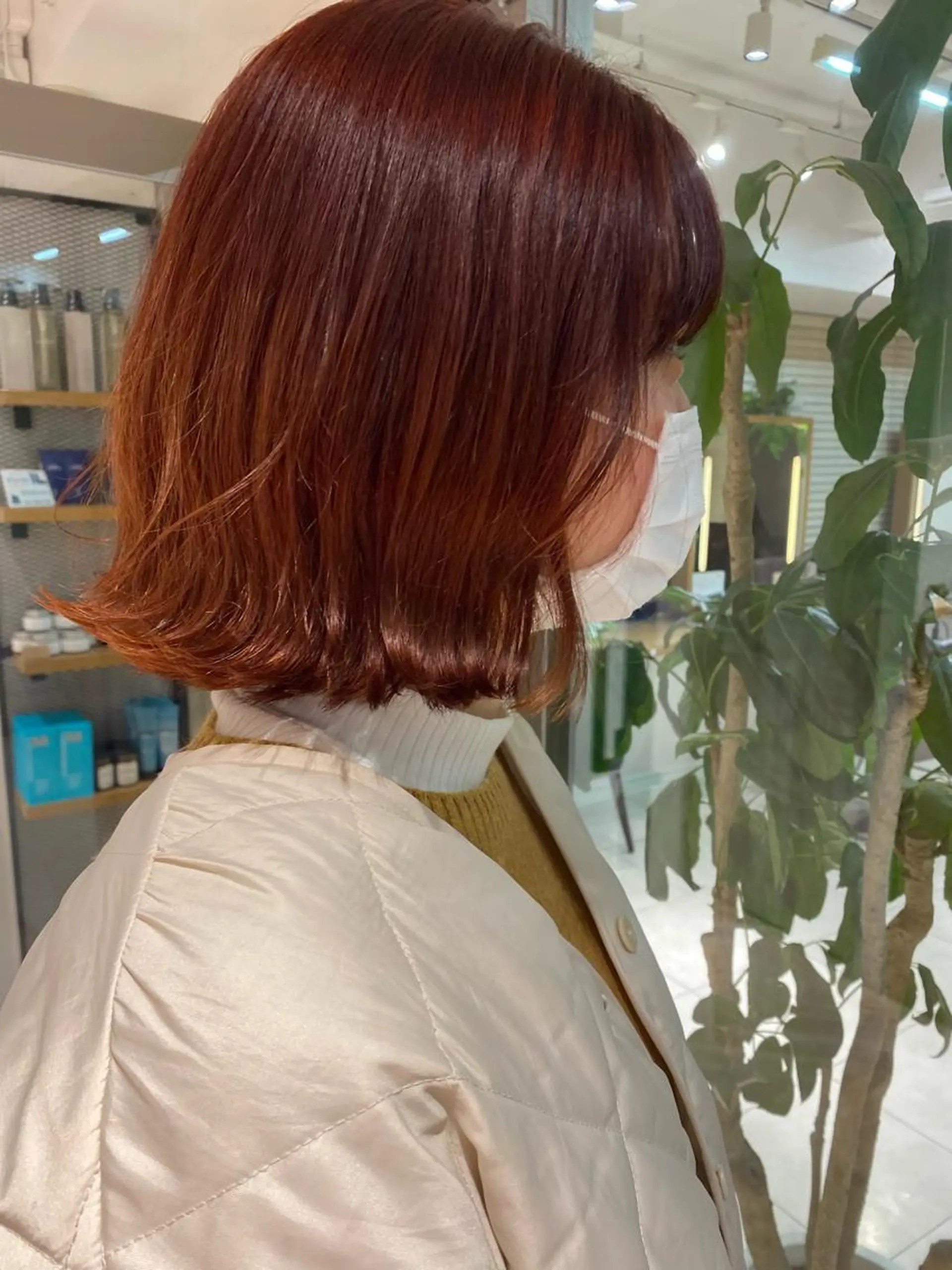 ミディアム 🍋暖色カラーヘアア レンジniina🍋のヘアスタイル