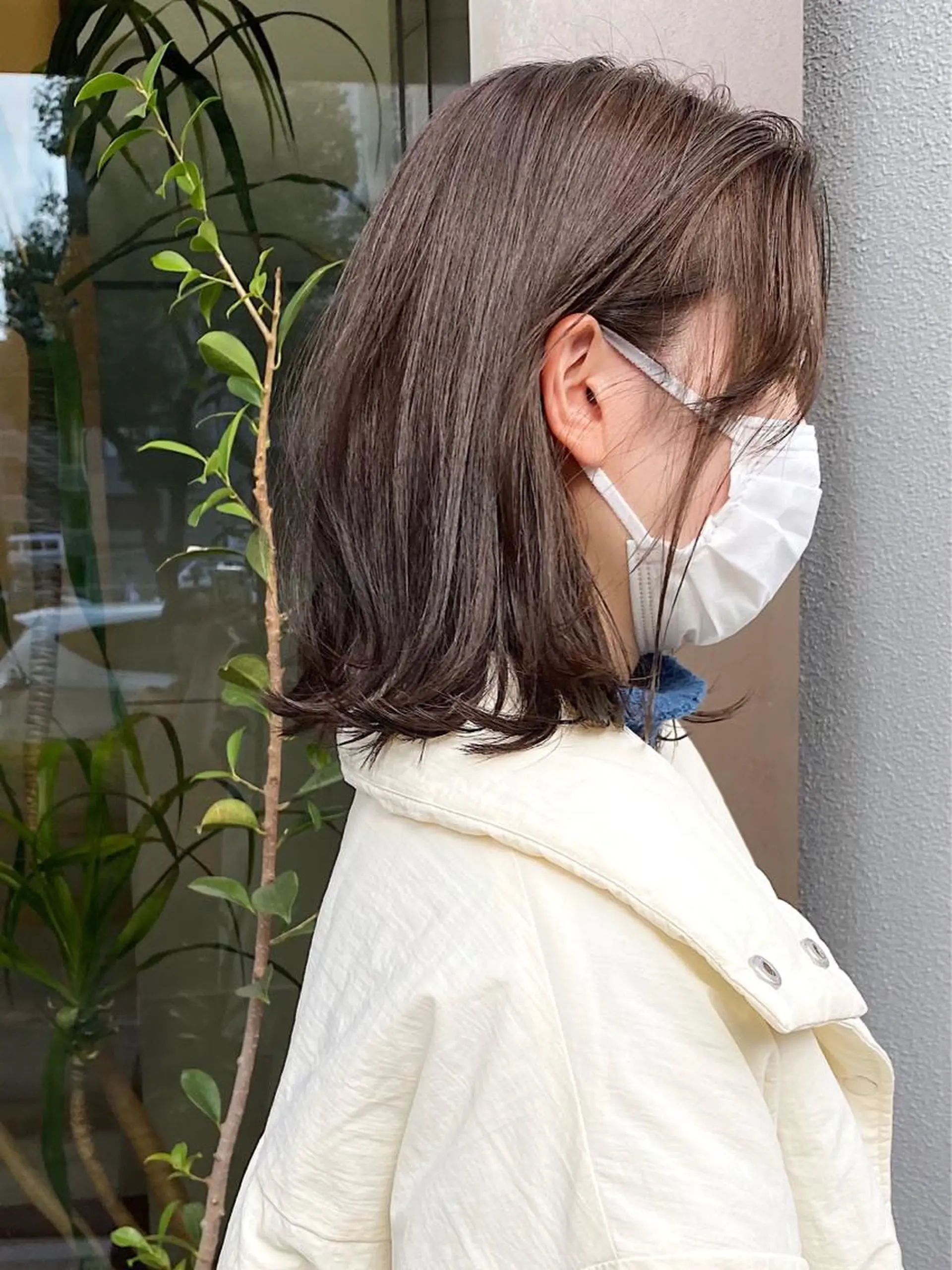 ミディアム ボブ ハイライト レイヤーカット カット ヘアカラー momoka /ショート/ボブのヘアスタイル