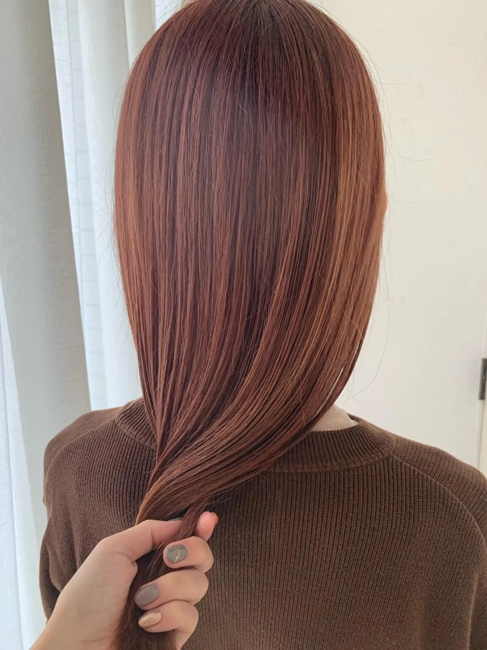 セミロング カラー カット ヘアカラー fio マナミのヘアスタイル