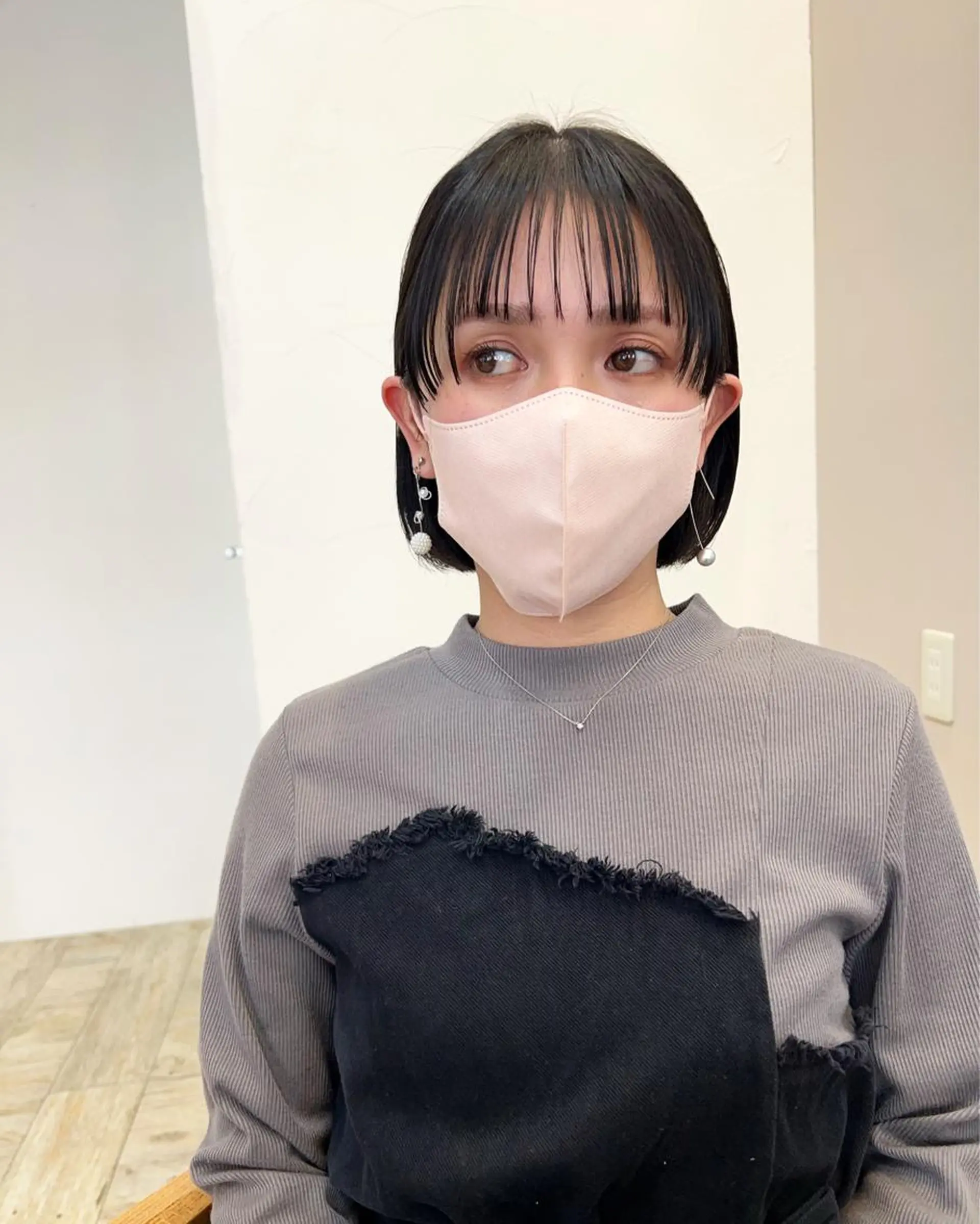 ショート カラー 顔周りカット テトネ タカシのヘアスタイル