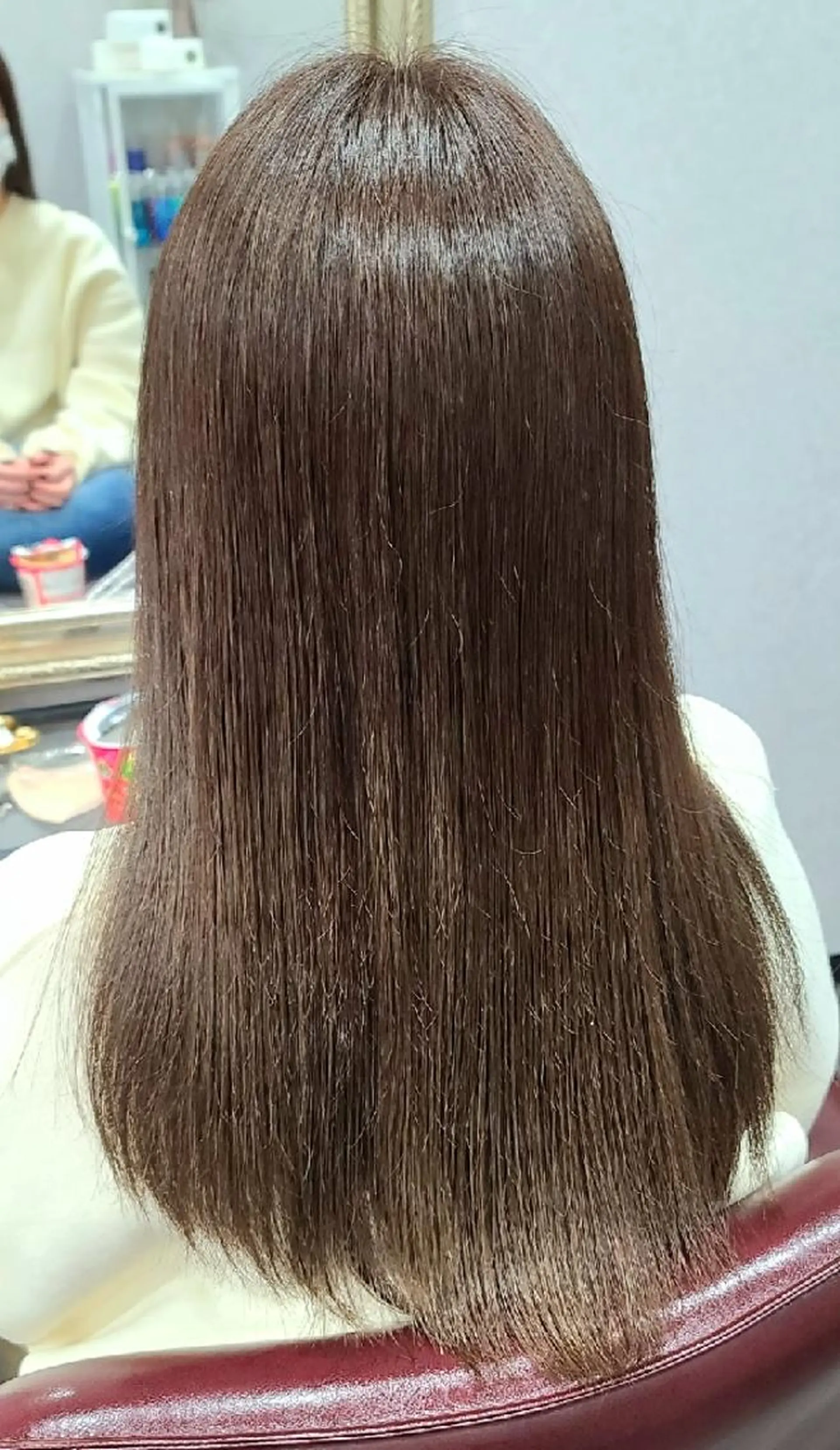 ロング カラー 縮毛矯正 トリートメント 井澗 修二のヘアスタイル