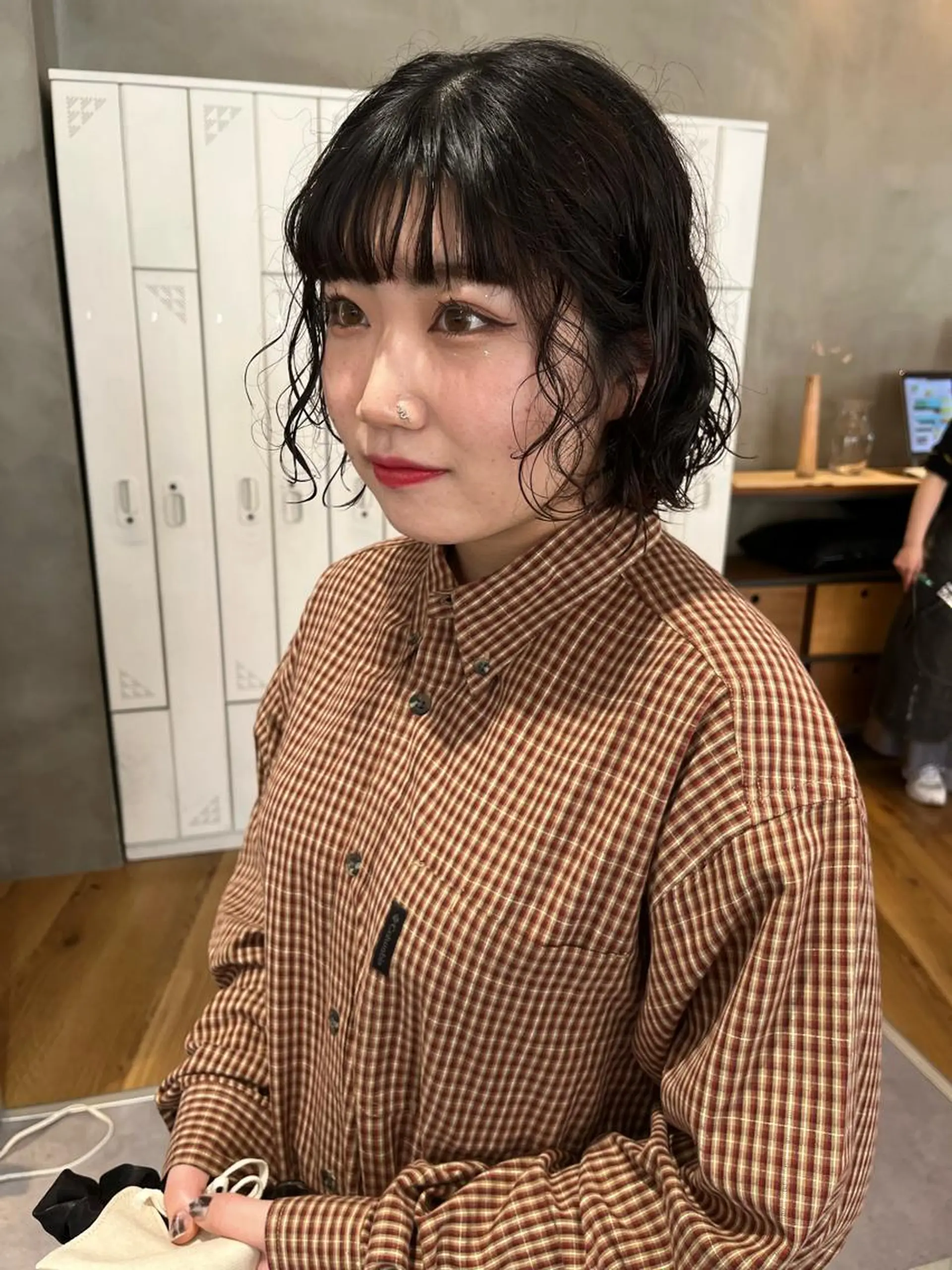 ミディアム ハイトーン/顔まわり レイヤー/YUKAのヘアスタイル