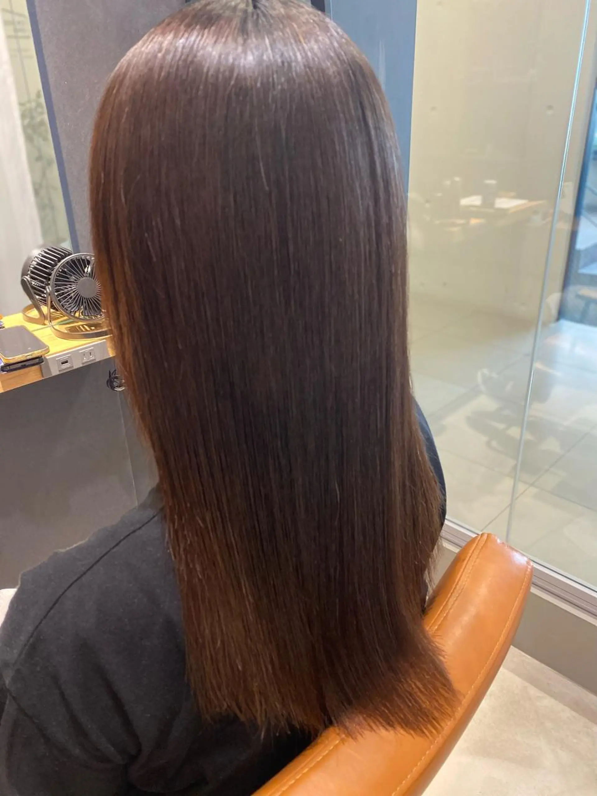 ロング パーマ くせ毛 髪質改善 縮毛矯正 カット 縮毛矯正 トリートメント 田中 アキオのヘアスタイル