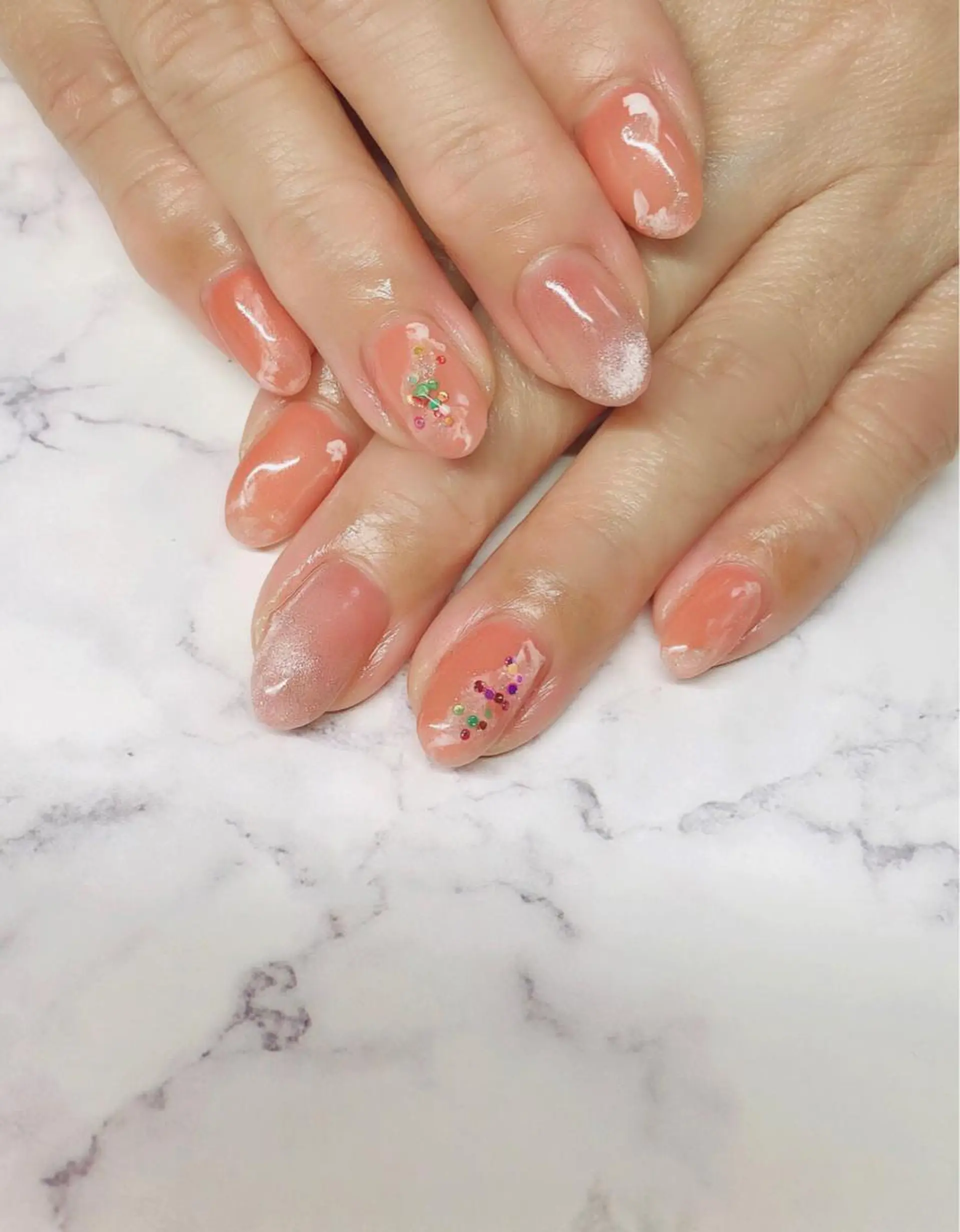 ネイル マグネットネイル ニュアンスネイル nail salon A styleのネイルデザイン