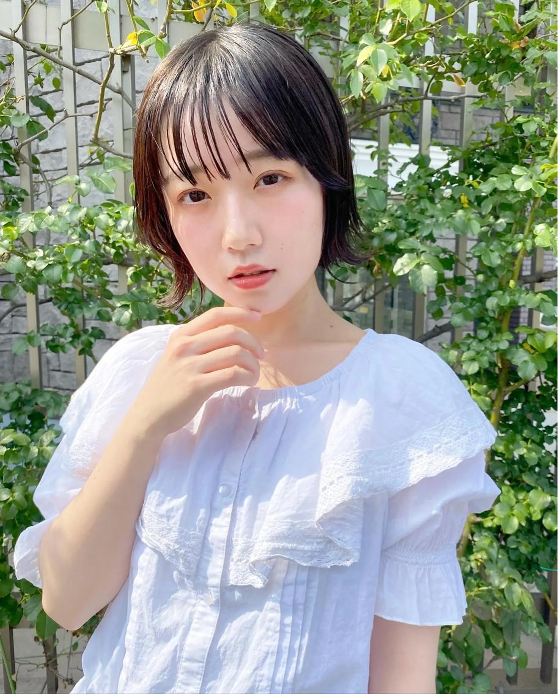 ショート カラー パーマ 店長/mao/ 前髪/顔周りカットのヘアスタイル