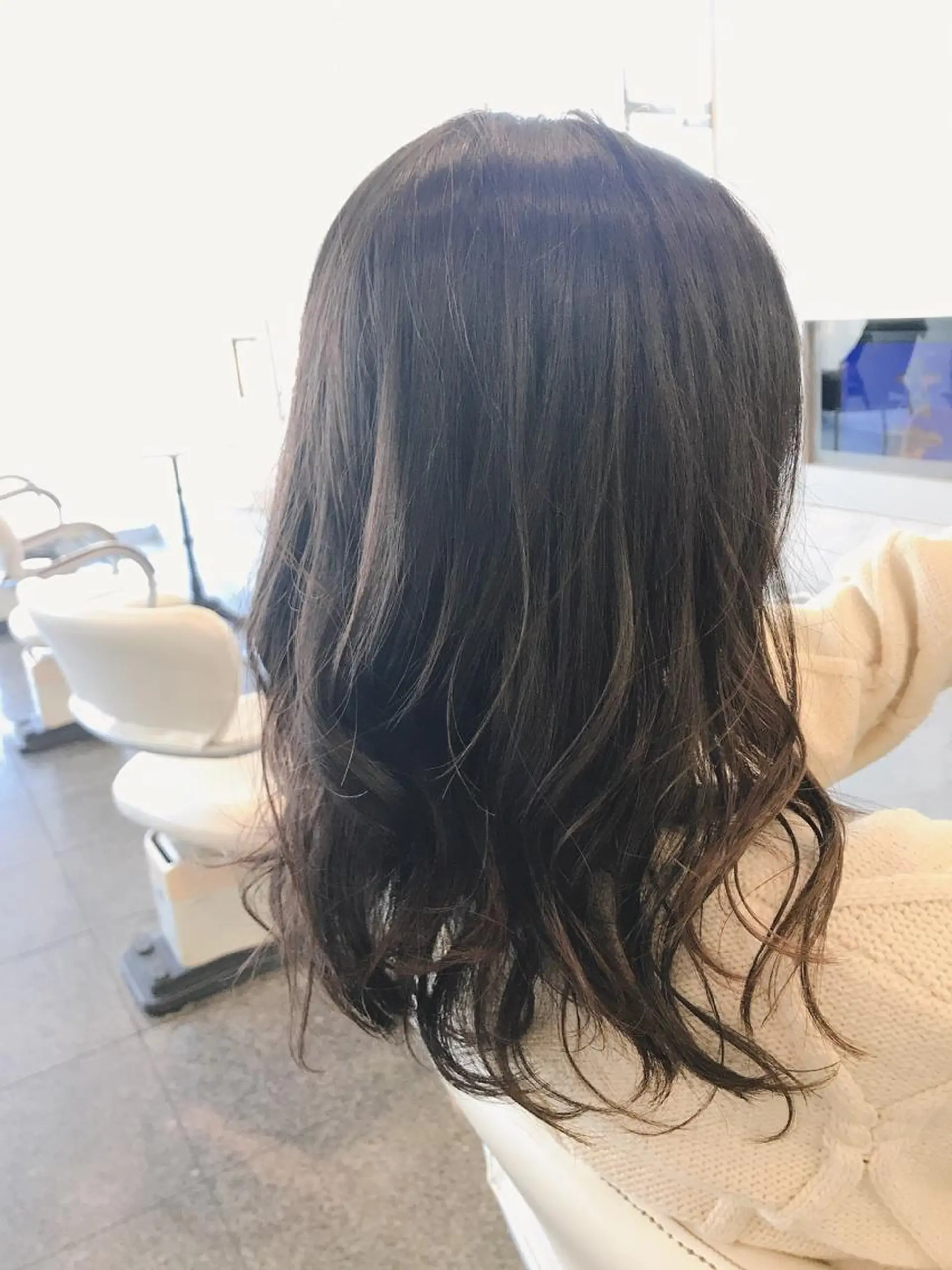 セミロング 大森 有紗のヘアスタイル