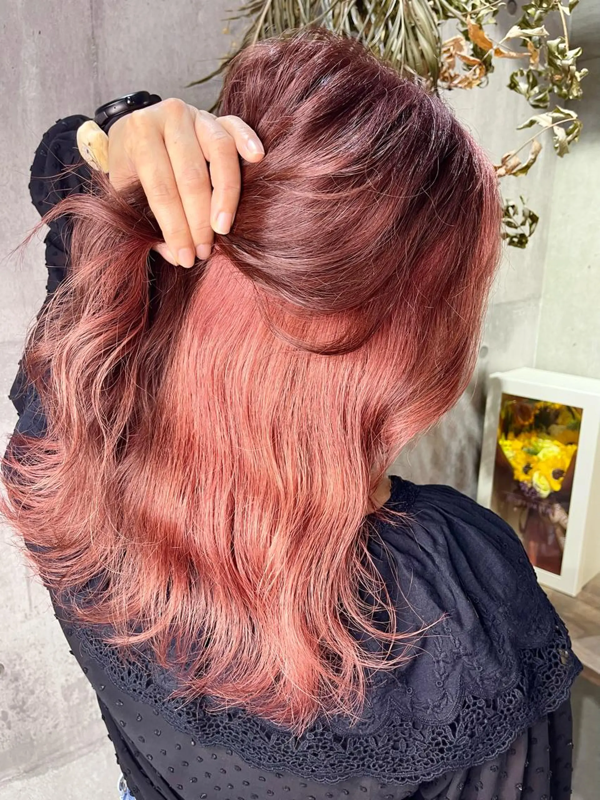 カラー ヘアカラー 名古屋のピンク好き かずくん🦩のヘアスタイル