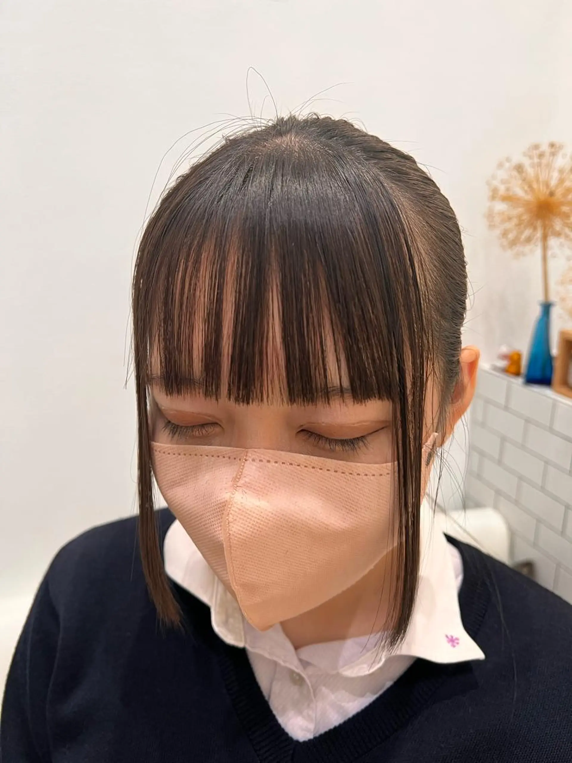 ミディアム カラー パーマ ヘアアレンジ キッズ ネイル アイブロウ トリートメント 堀井 凌平のヘアスタイル