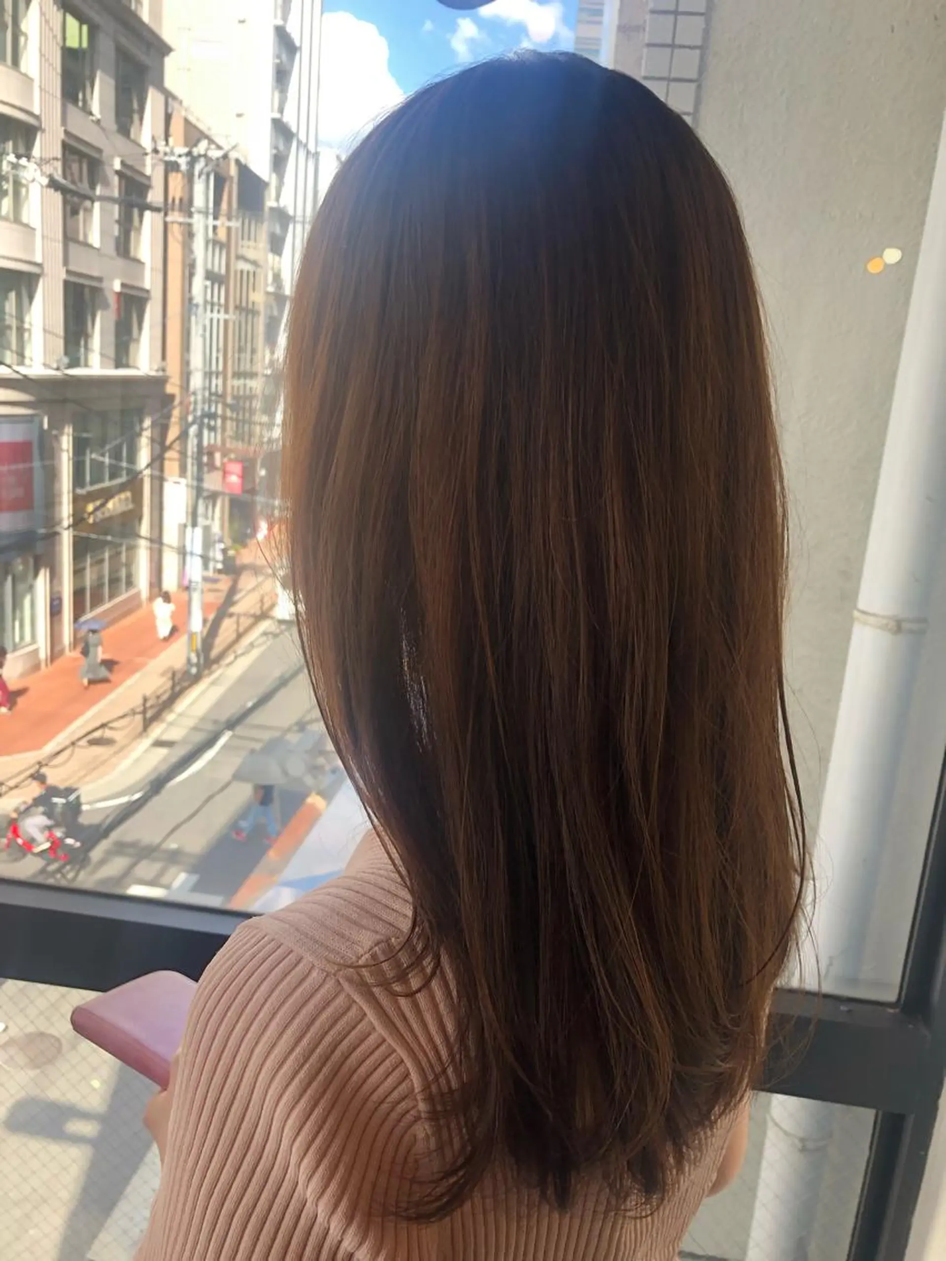 ミディアム カラー 髪質改善＆ブリーチ 伊勢　祐一郎のヘアスタイル