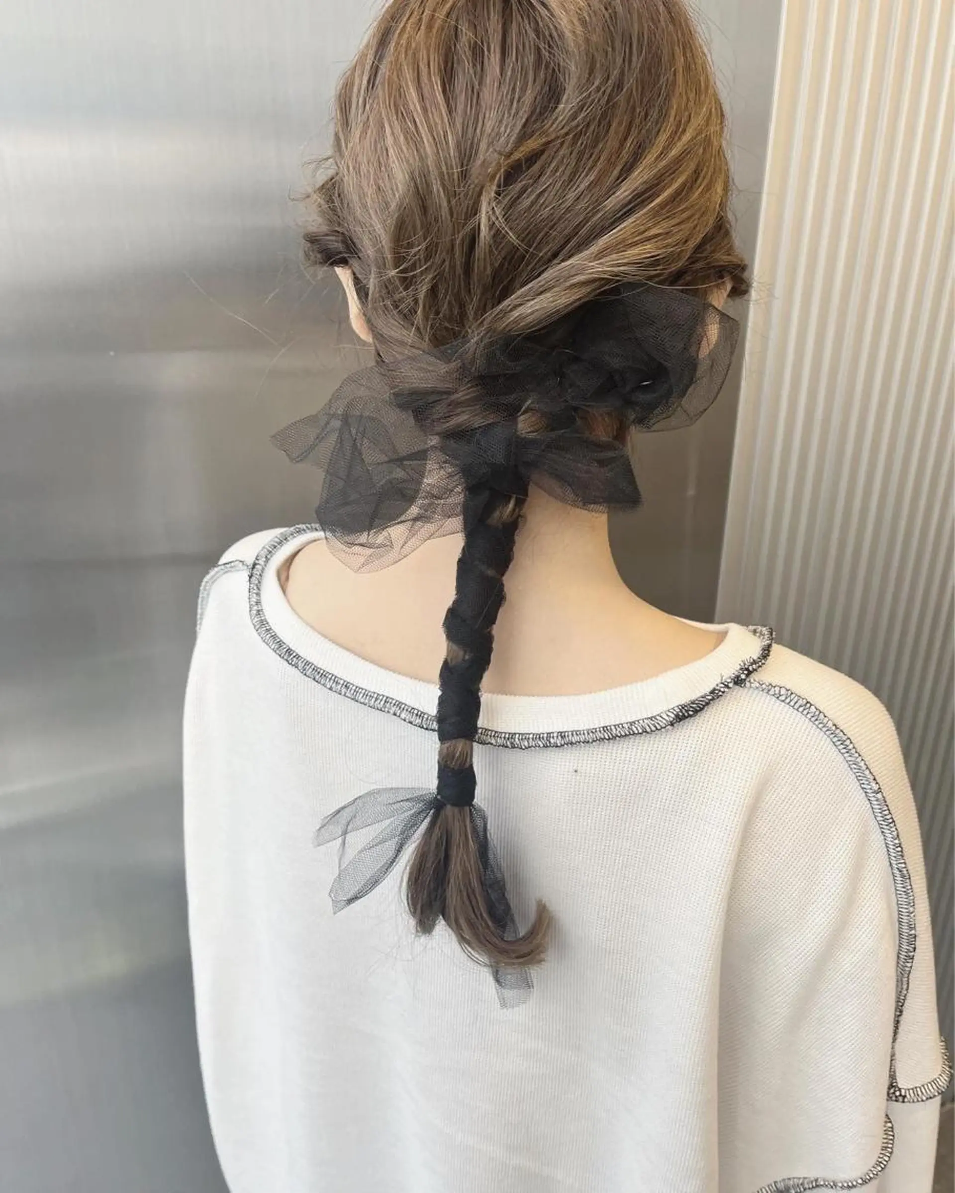 セミロング ヘアアレンジ ⭐️ アユミ⭐️のヘアスタイル