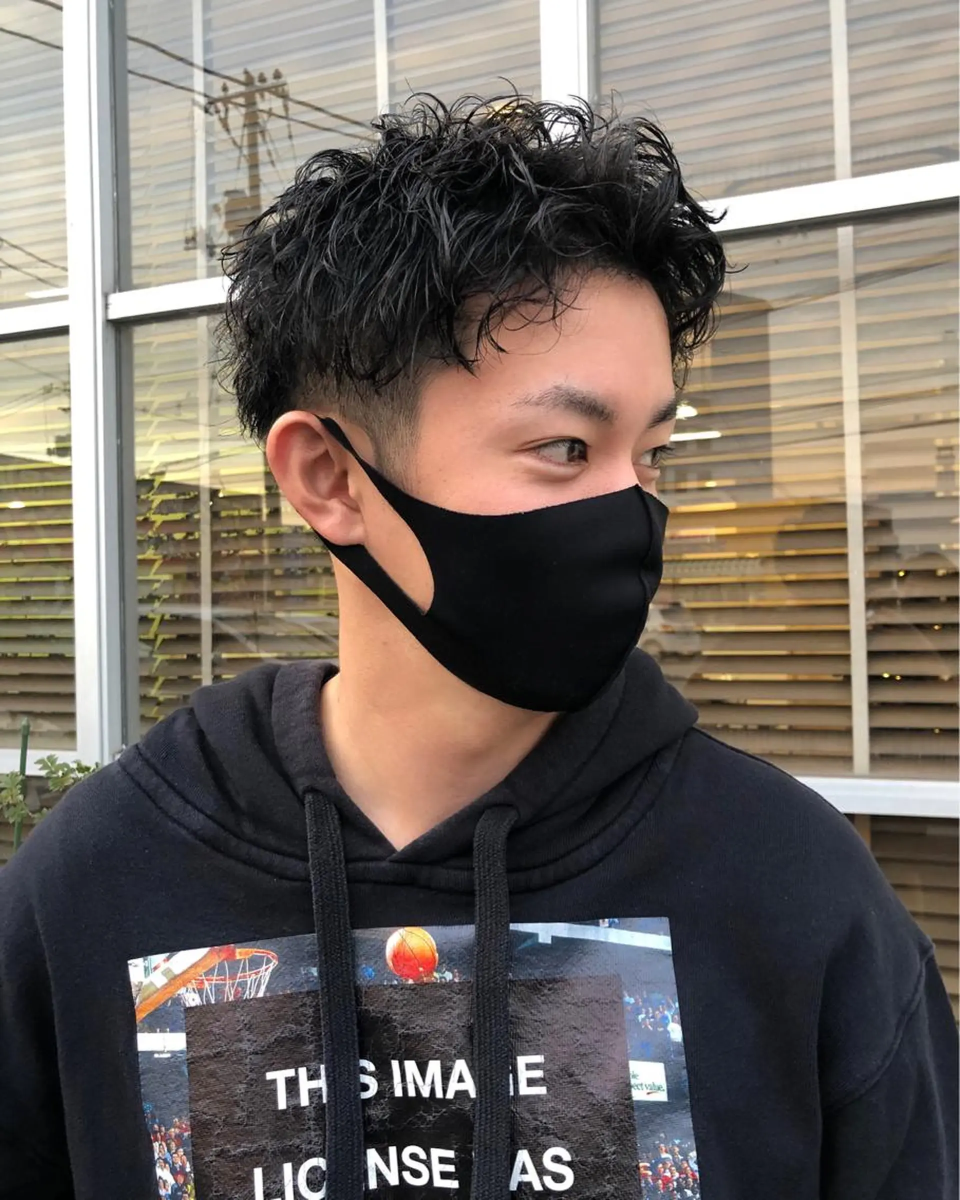 ショート パーマ ヘアアレンジ メンズ ❣️倉敷❣️美髪 カラー能登一成のヘアスタイル