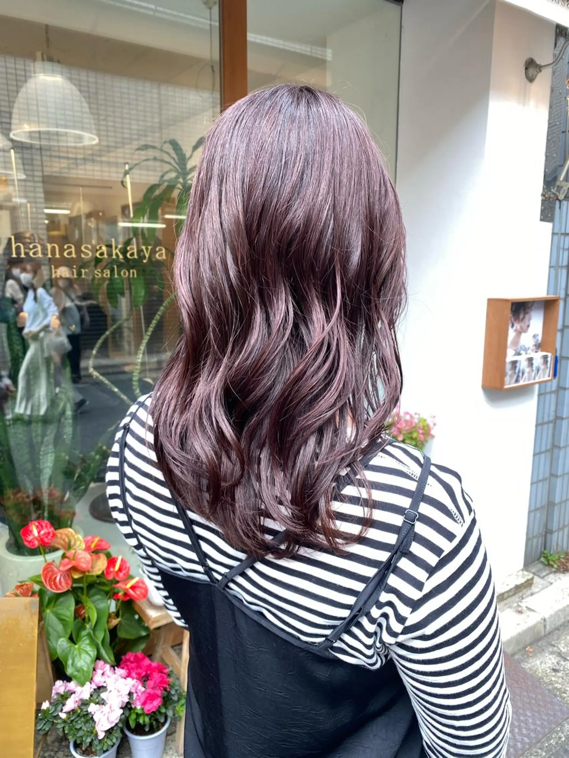 セミロング カラー カット ヘアカラー トリートメント 安永 涼のヘアスタイル