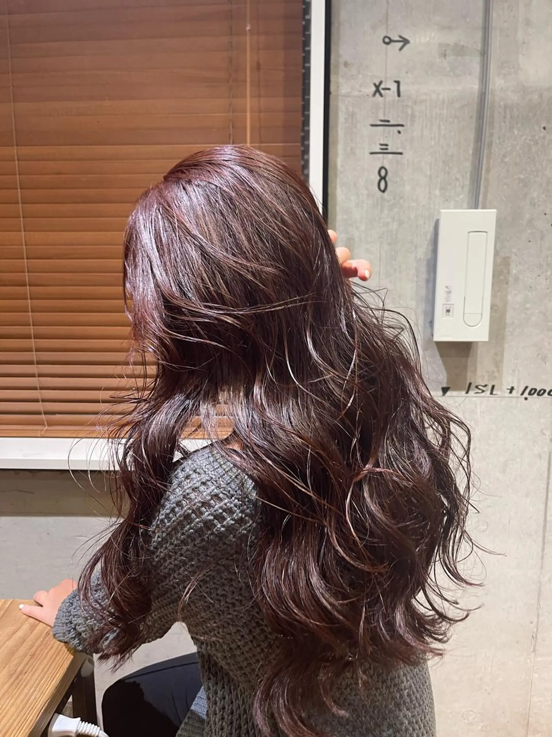 ロング カラー 🫧うる艶レイヤー /グレージュ🪐リサのヘアスタイル