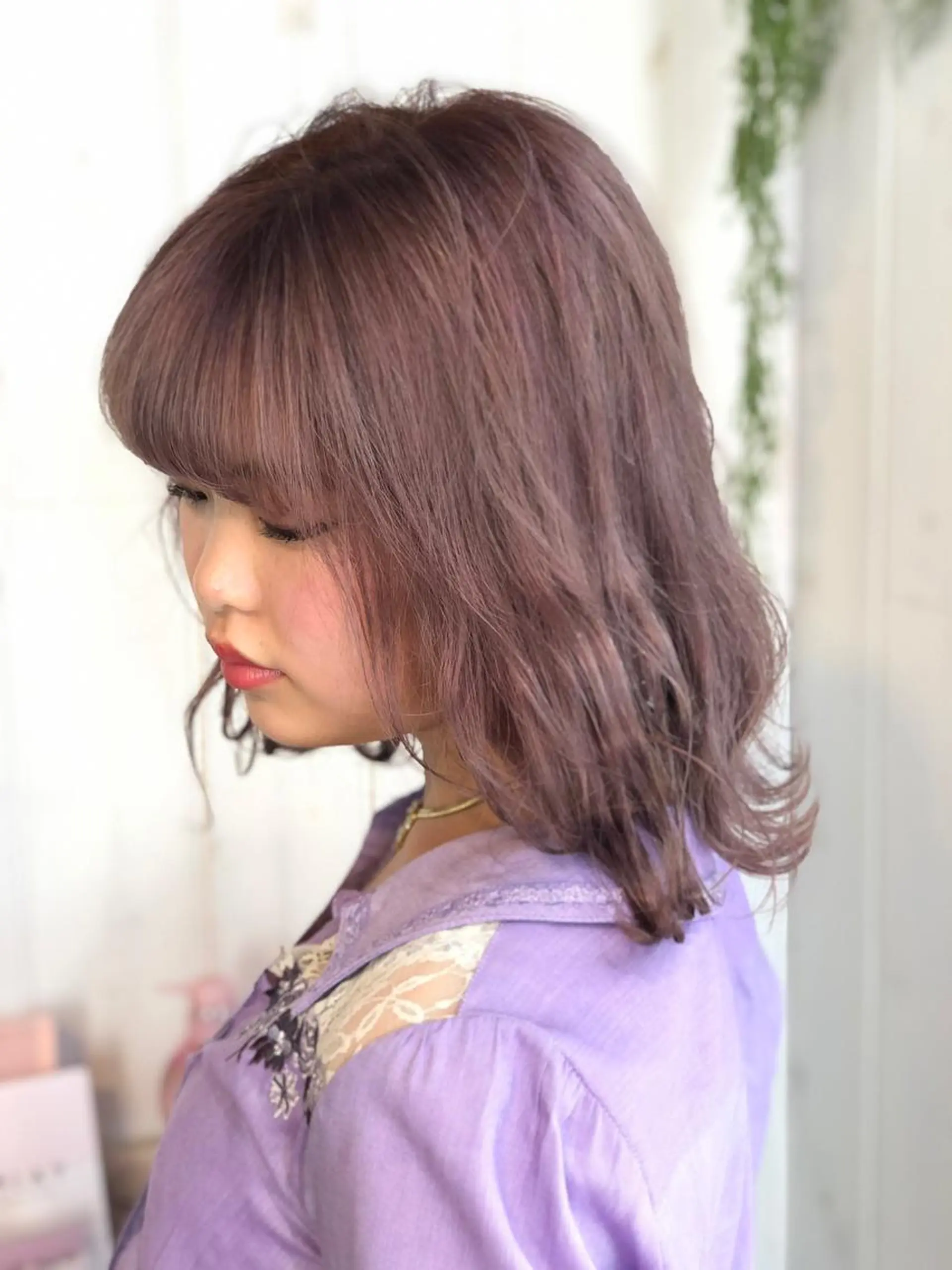 ミディアム カラー 縮毛矯正⭐️ TAKAHIROのヘアスタイル