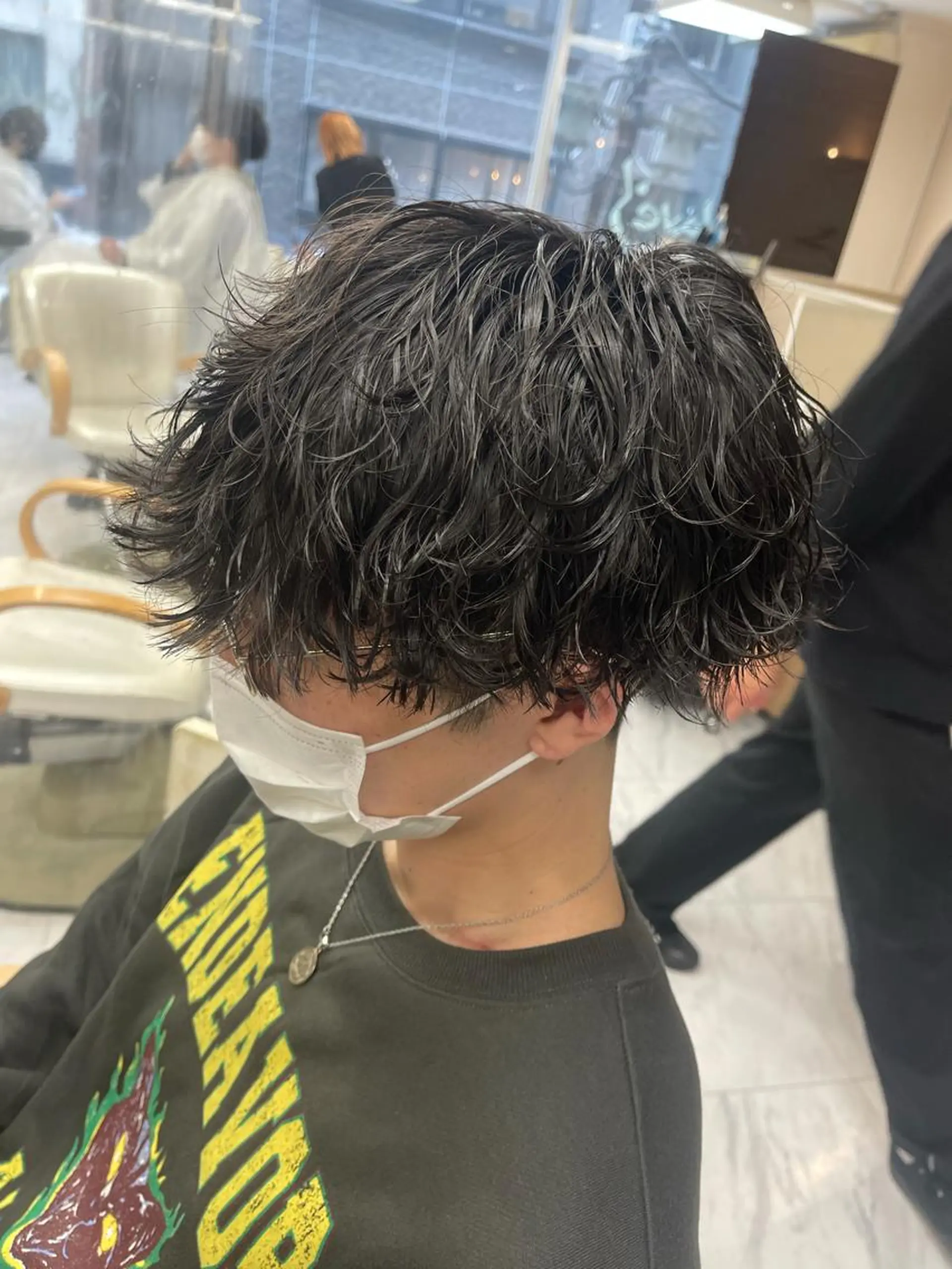 ショート パーマ メンズ メンズパーマ 波巻きパーマ カット パーマ トリートメント ✨メンズ支持率no1 野上✨のヘアスタイル