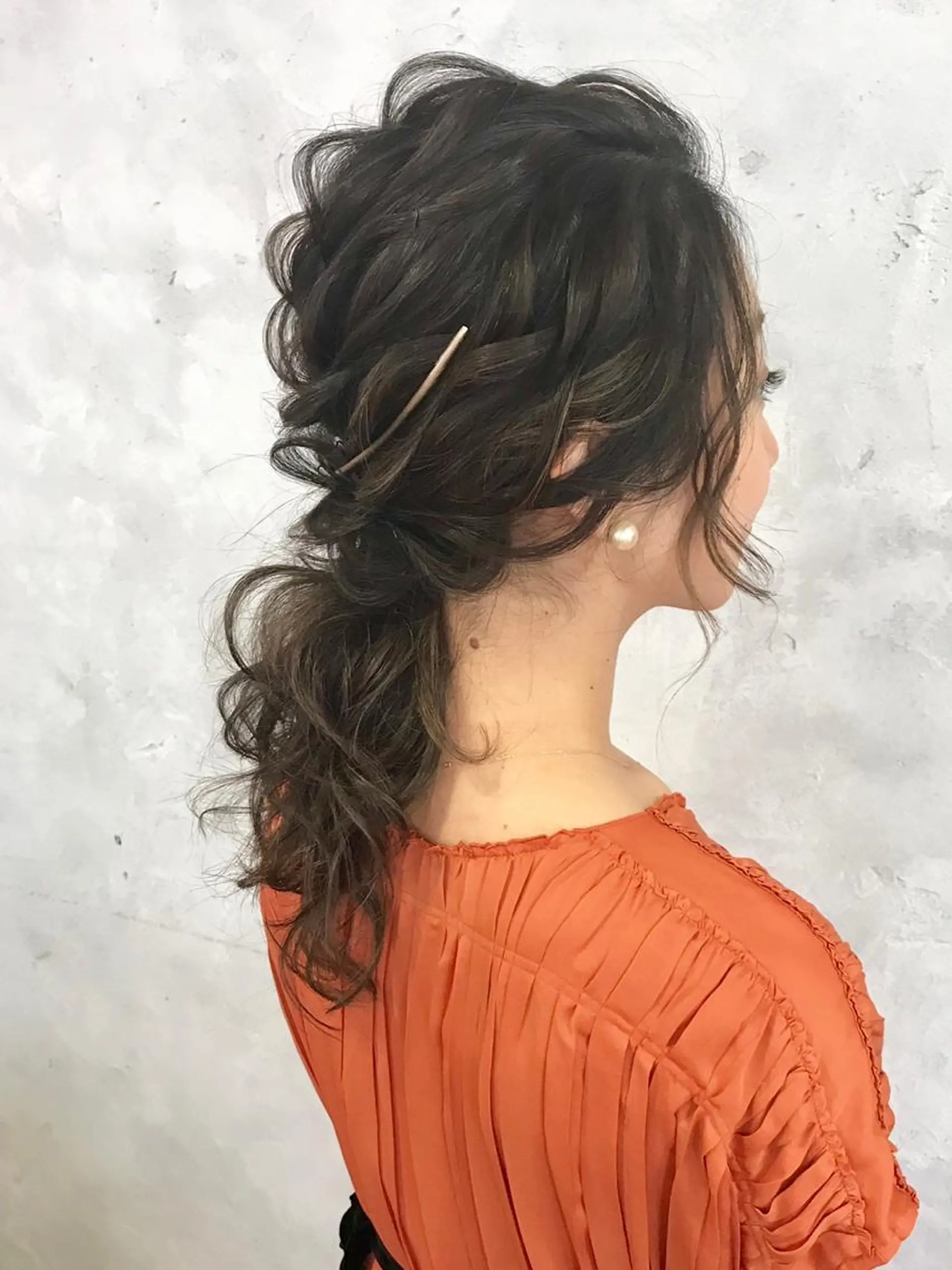 ロング ヘアアレンジ ポニーテール 大橋 タツヤのヘアスタイル