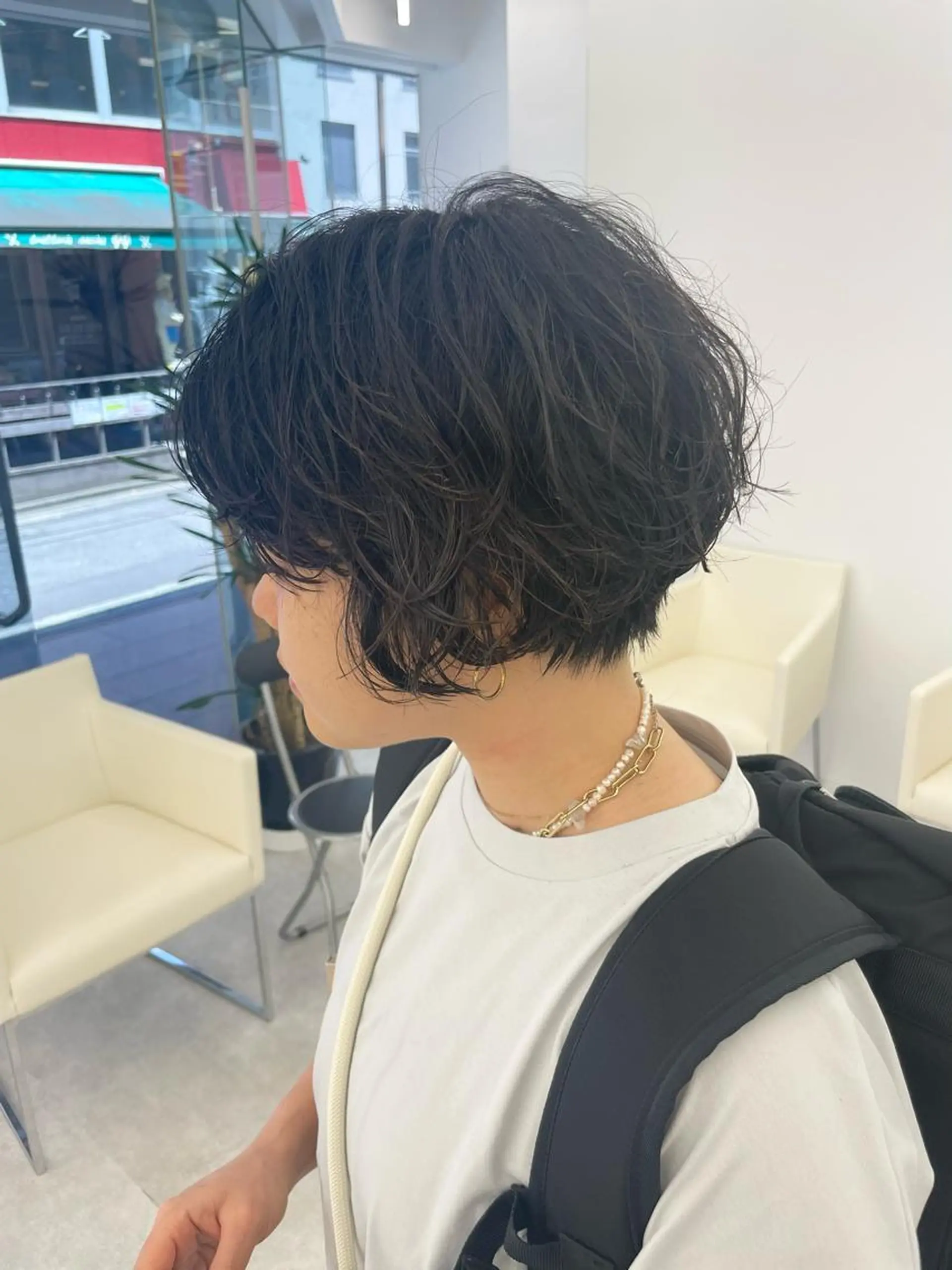 ショート パーマ カット パーマ トリートメント 【Sweep】おじま のぞみのヘアスタイル