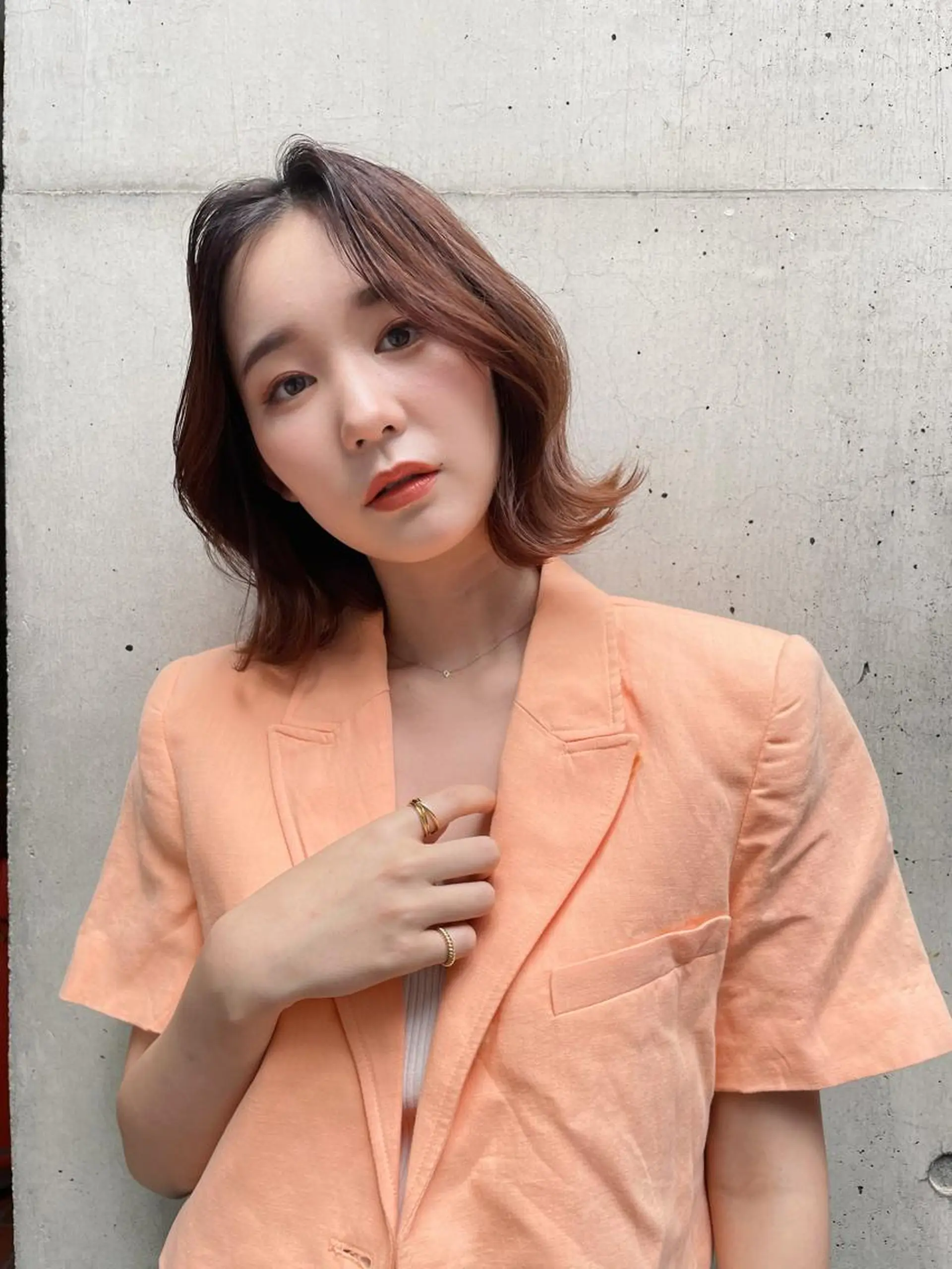 ミディアム カラー ヘアアレンジ マツエク・マツパ カット ヘアカラー トリートメント JILL ユキのヘアスタイル