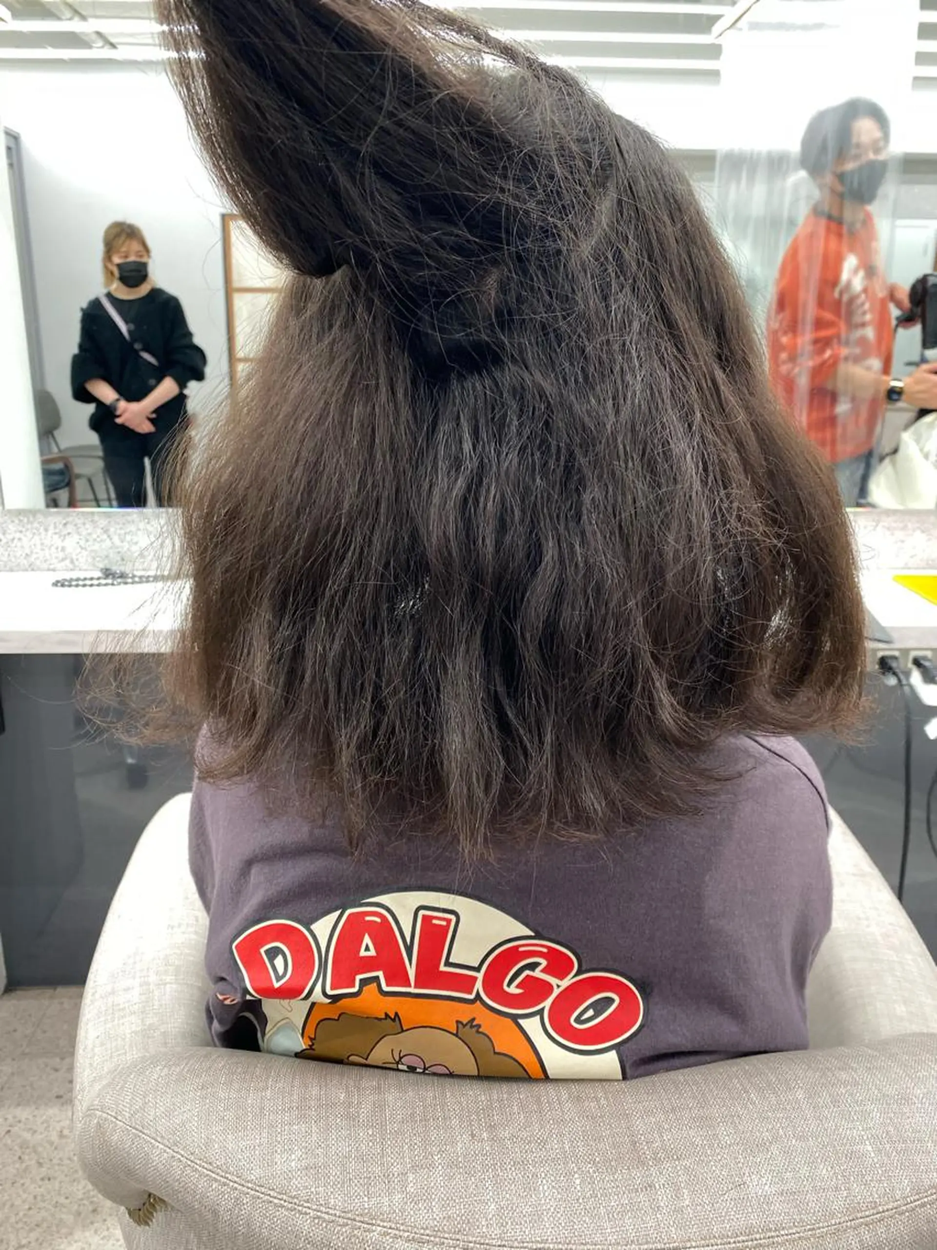 ロング ヘアカラー 縮毛矯正 京都レイヤーカット/ 縮毛矯正/羽柴りくのヘアスタイル