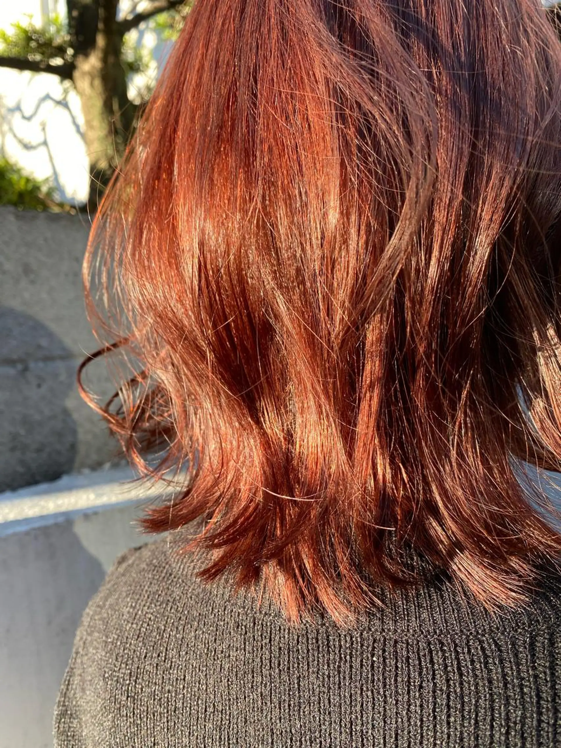 セミロング カラー ブラウンカラー オレンジ オレンジブラウン お任せヘア☘️☘️ 及川渚のヘアスタイル