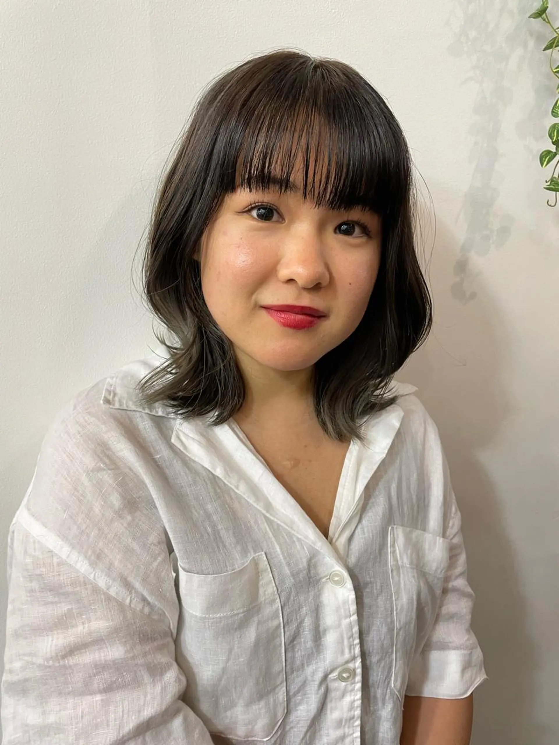 ミディアム カラー カット ヘアカラー トリートメント ツヤ美髪💐 髪質改善/高山愛来のヘアスタイル