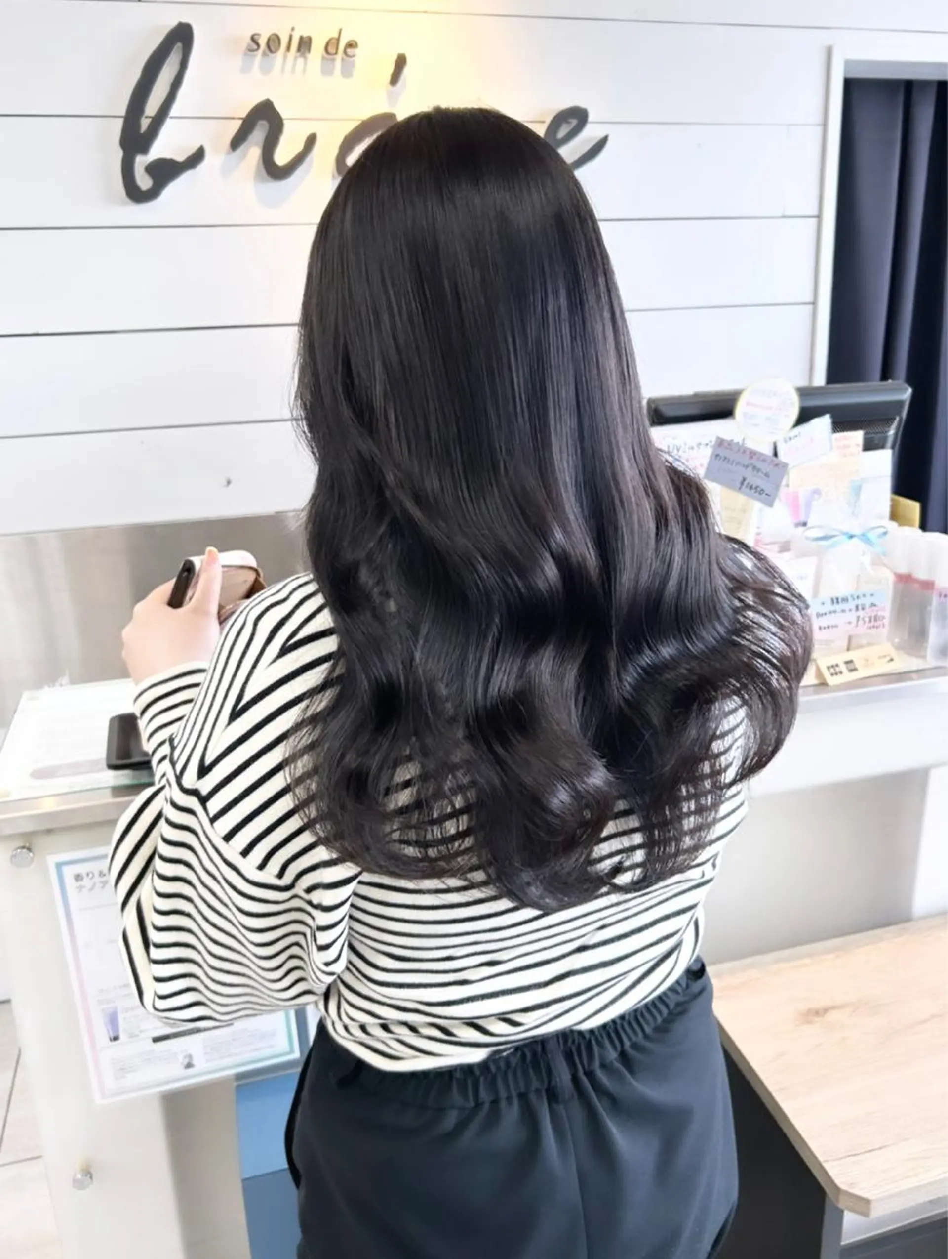 セミロング カット ヘアカラー 🫧艶髪カラー🫧 森本くるみのヘアスタイル
