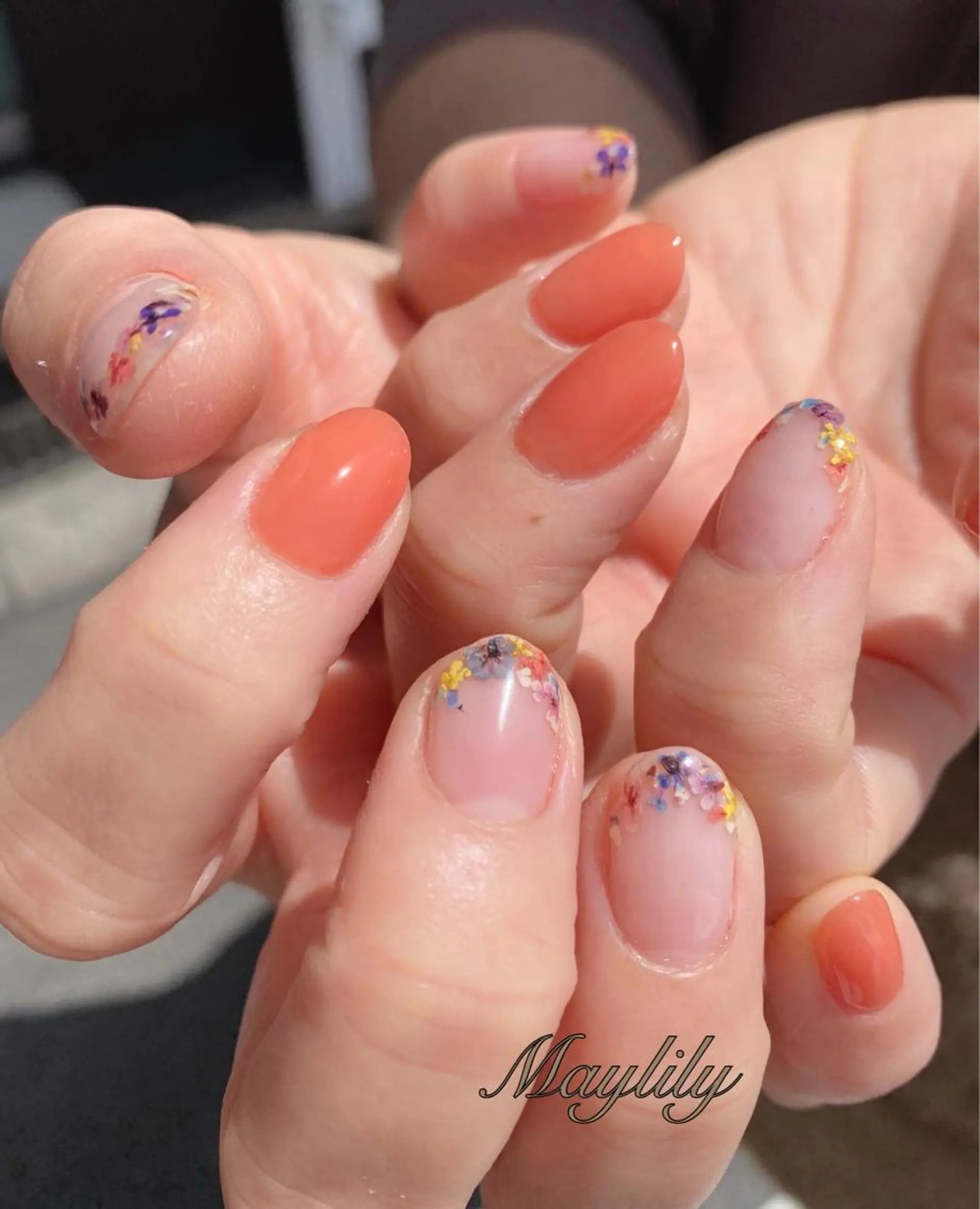 ネイル フレンチネイル ハンドネイル Nail care salon Maylily所属・Nail salon Maylilyのネイルデザイン