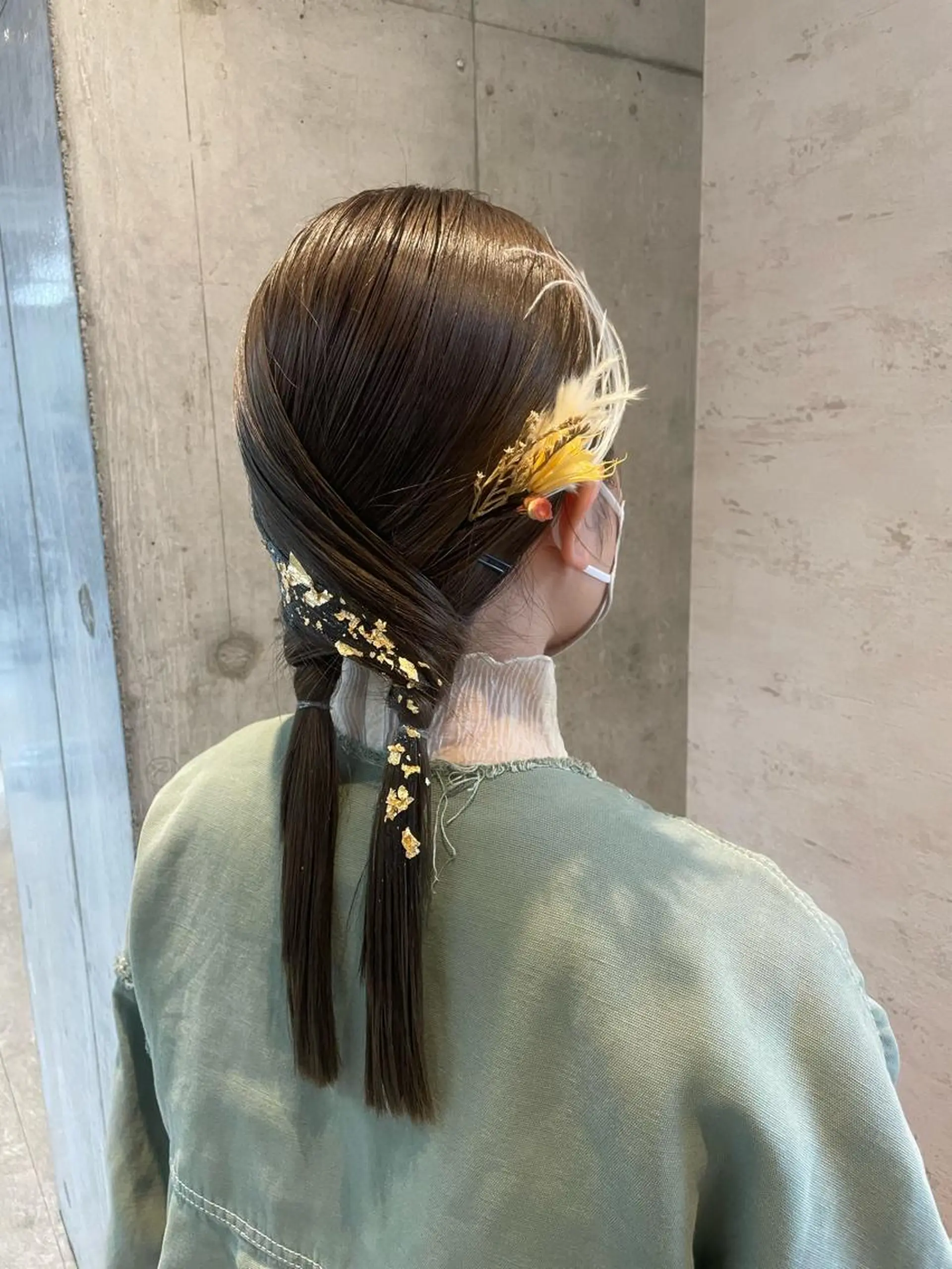 セミロング ヘアアレンジ ヘアセット 女性に人気♪ はやしほのかのヘアスタイル