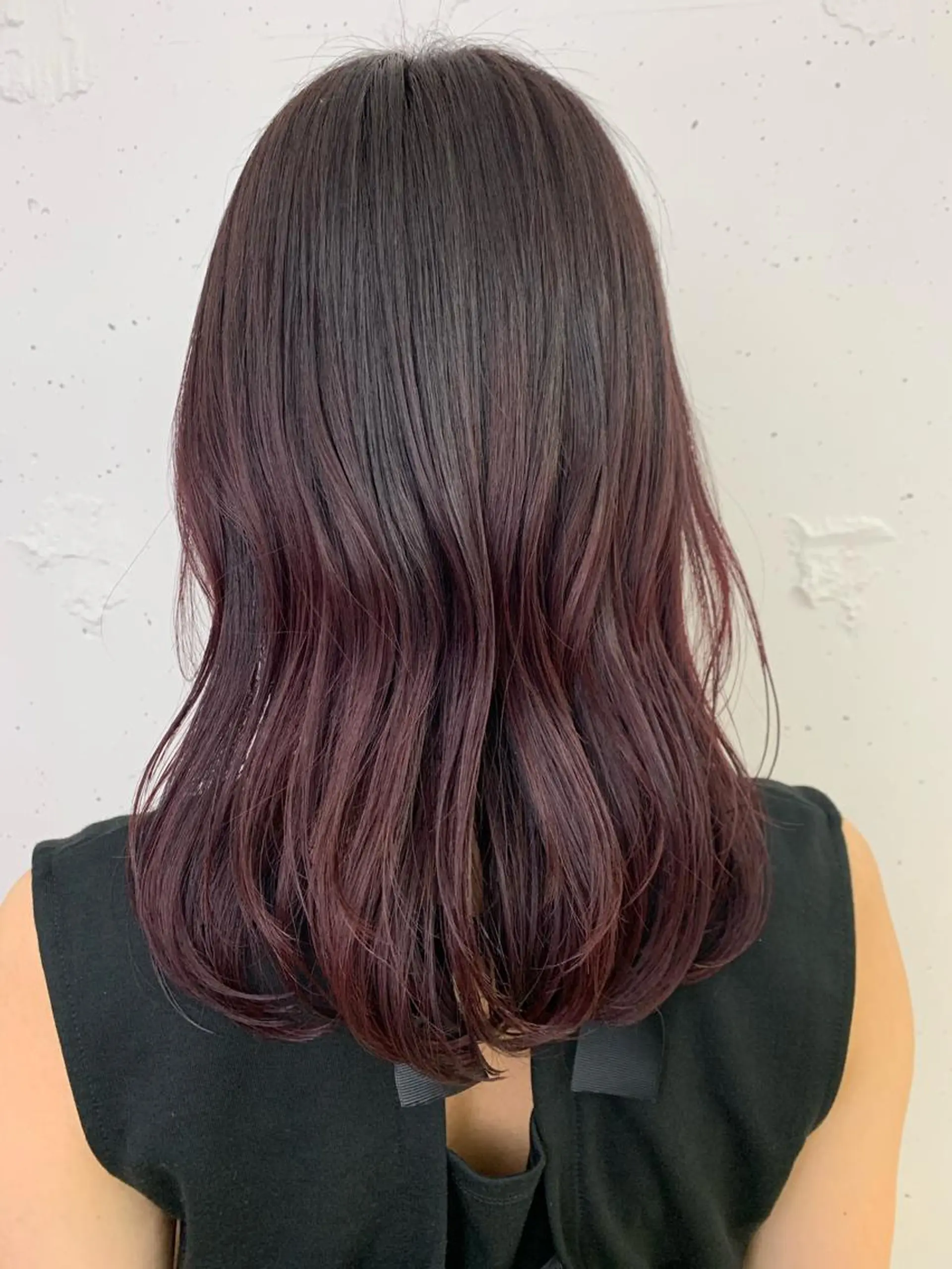 ミディアム カラー ブラウンカラー ラベンダーカラー ピンクカラー ピンクブラウン raika .のヘアスタイル