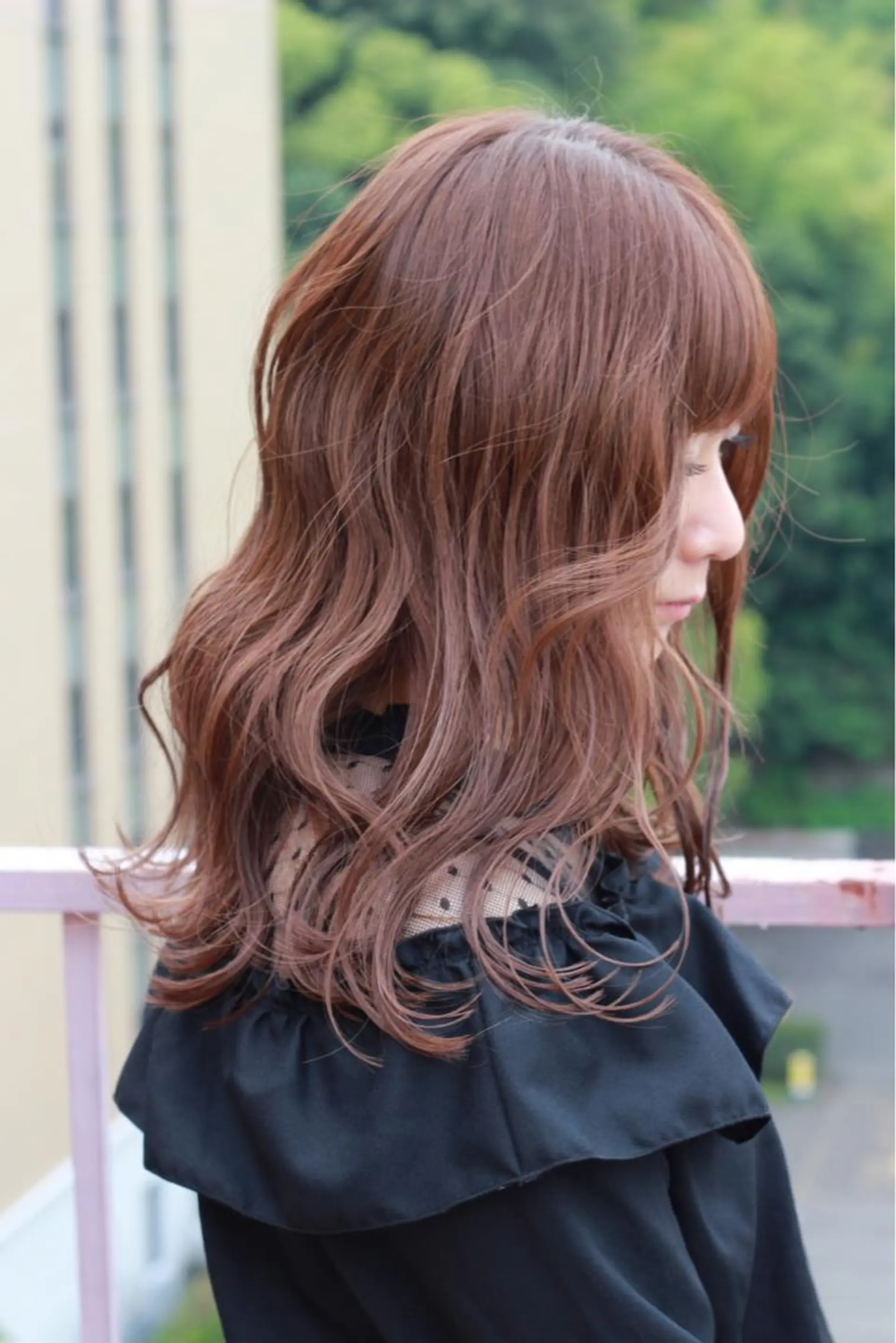 ロング カラー アッシュ ピンクカラー ピンクアッシュ カット ヘアカラー Viage （ビアージュ）のヘアスタイル