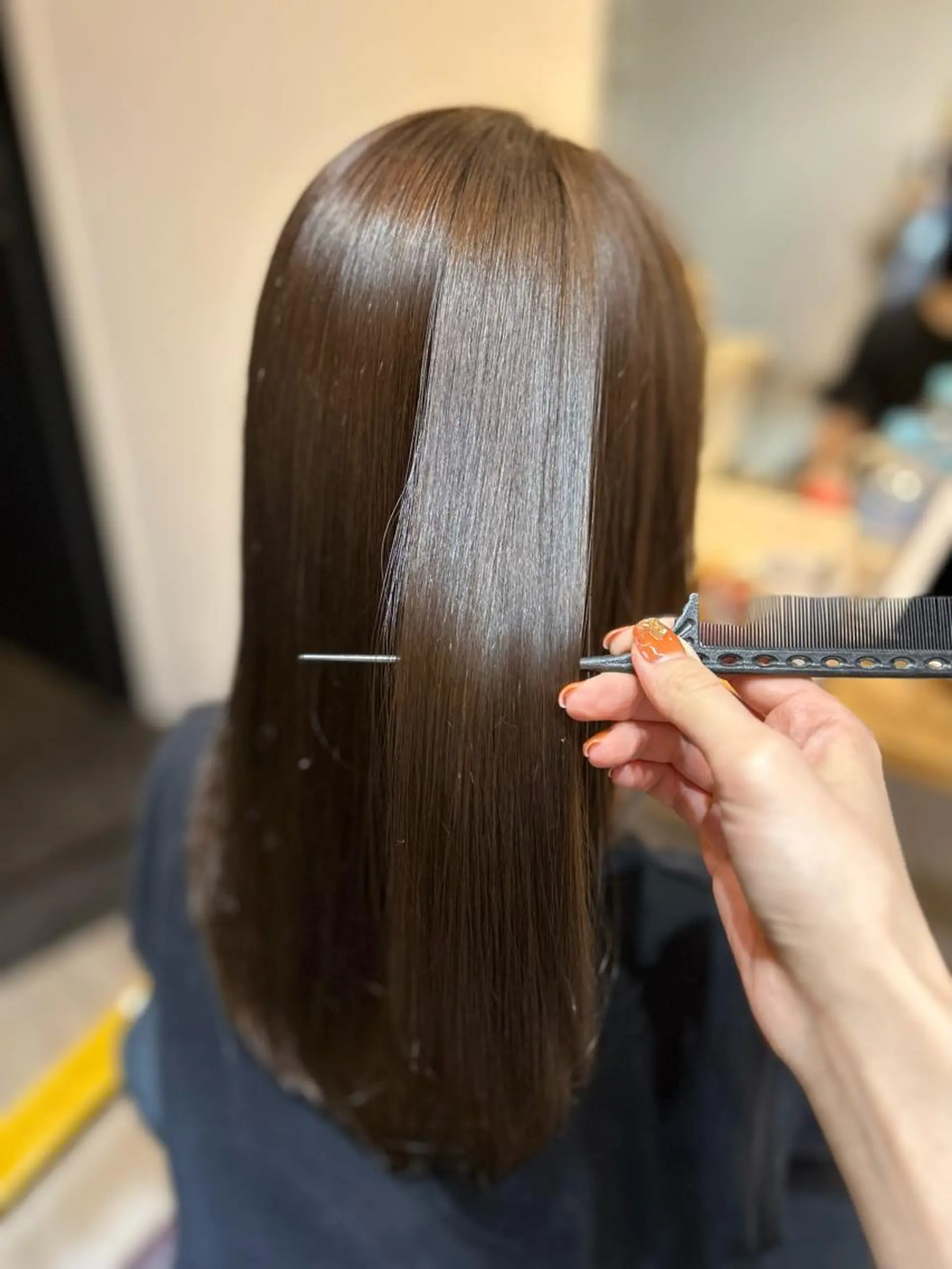 セミロング 縮毛矯正 トリートメント O'u所属・SASAKI NOAのヘアスタイル